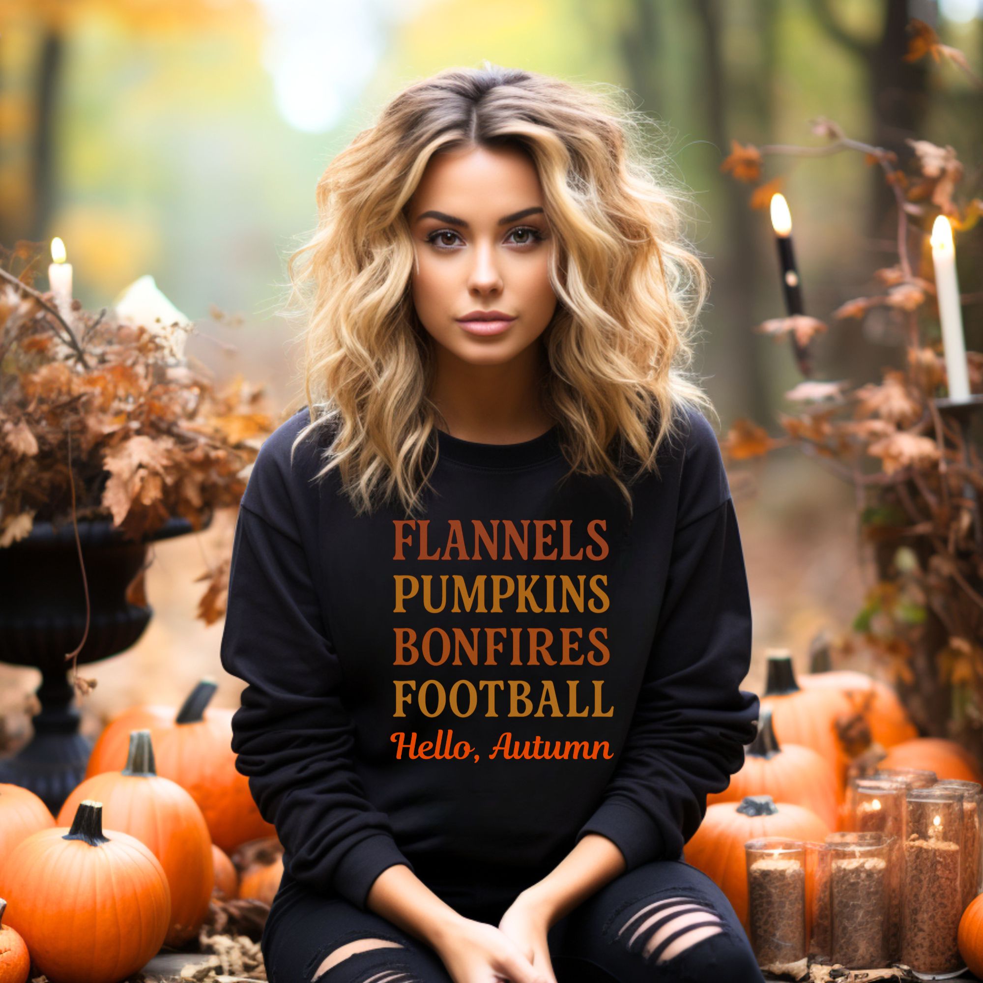 Hello Autumn Fall Sweatshirt  product thumbnail image