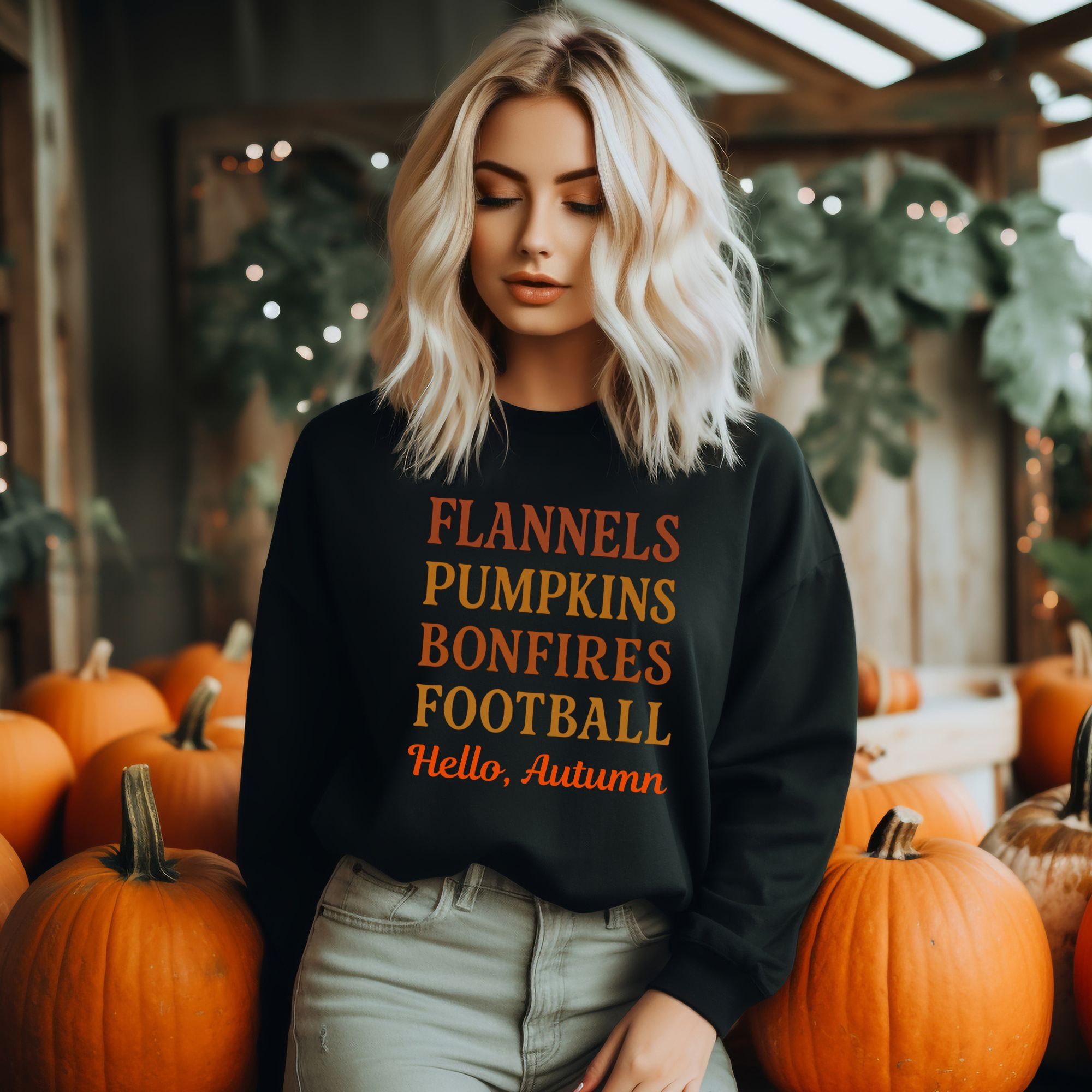 Hello Autumn Fall Sweatshirt 