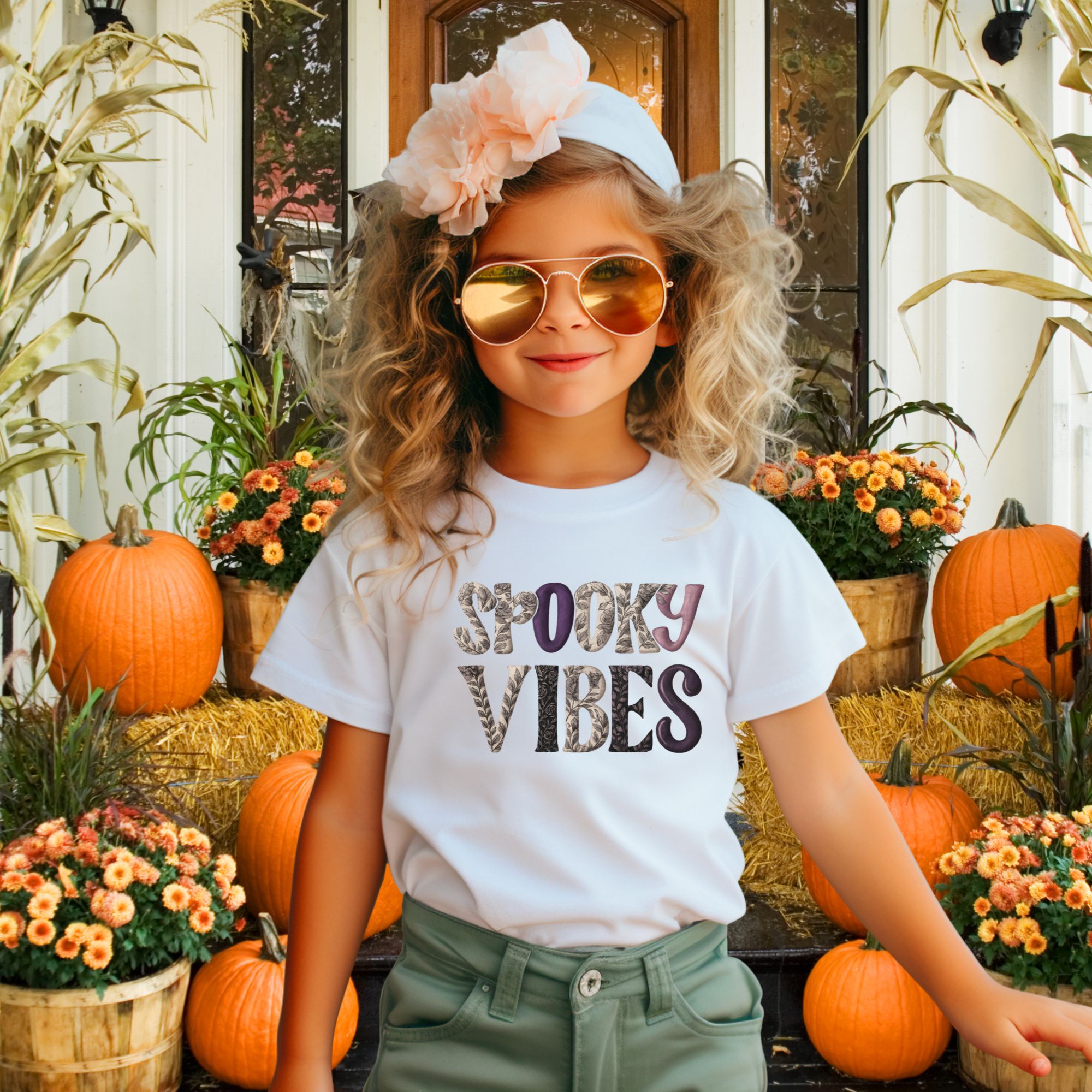 Spooky Vibes Kids T-Shirt Spooky Vibes Kids T-Shirt