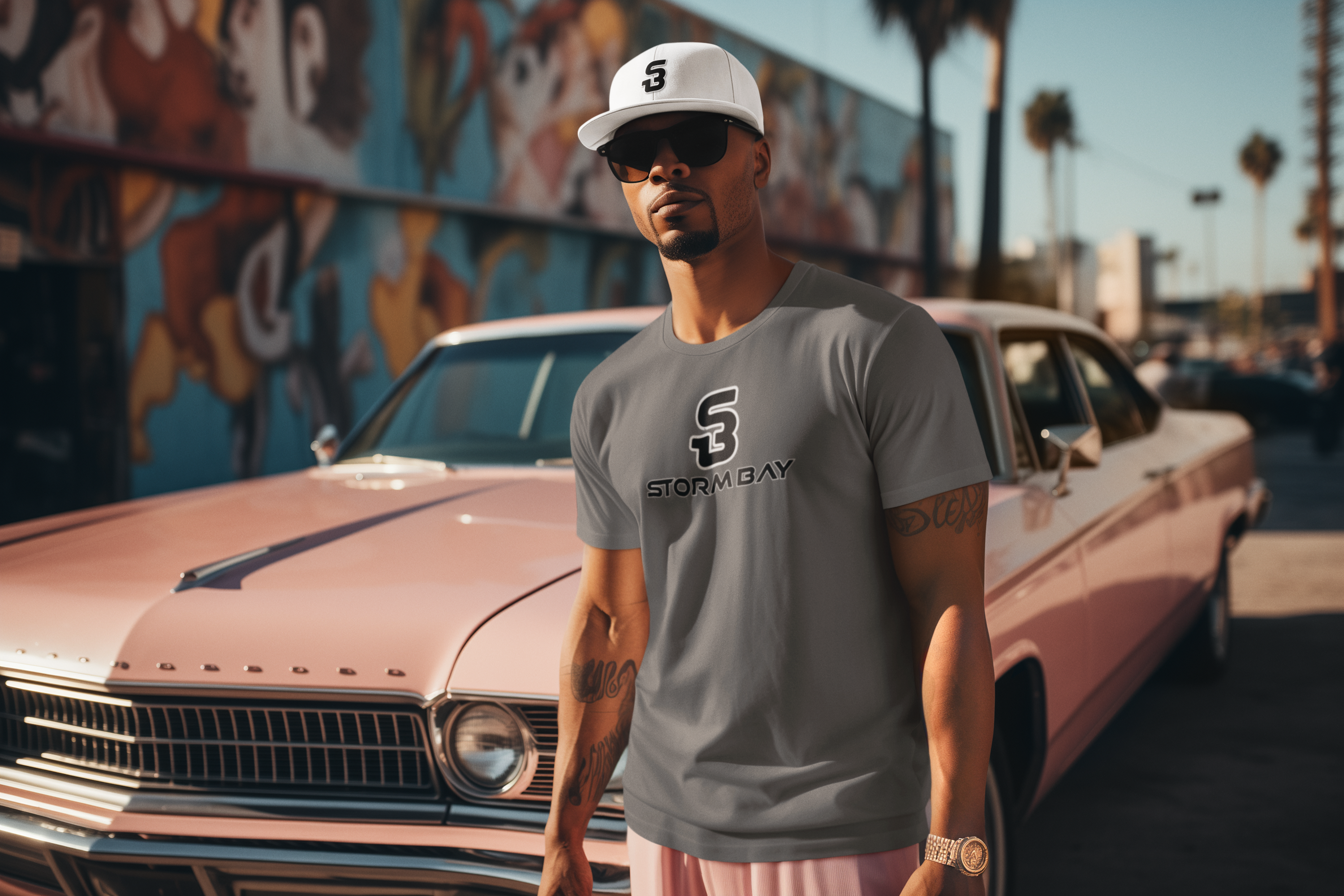  SB Embroidered Flat Bill Cap logo Streetwear Hat,  