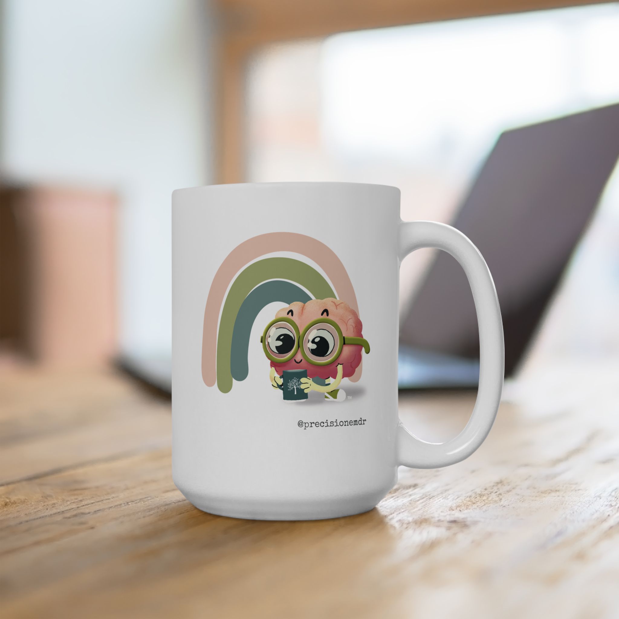 PEAbody Light Rainbow Ceramic Mug, 15 oz product thumbnail image PEAbody Light Rainbow Ceramic Mug, 15 oz product thumbnail image