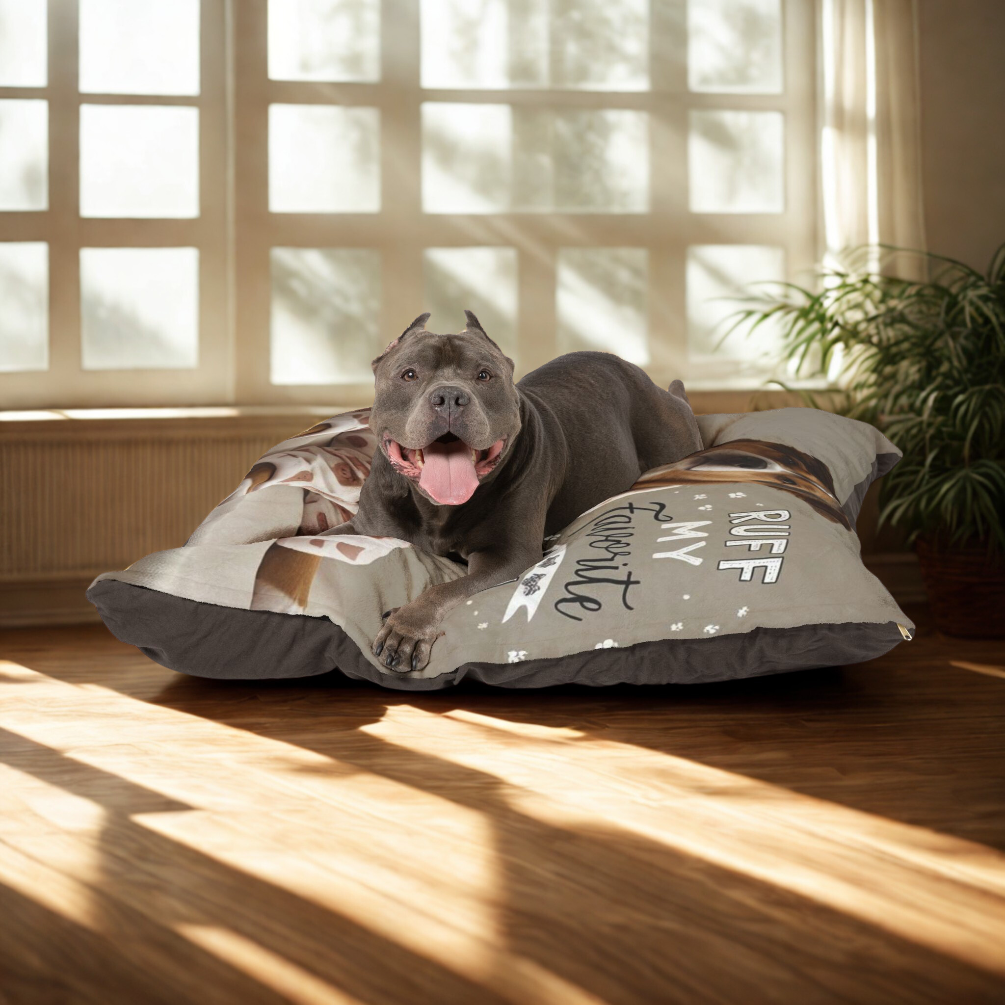 Cozy Pet Bed for Dogs, Comfortable Dog Pillow, Cute Canine Bedding, Pet Accessories, RUFF MY FAVORITE BED product thumbnail image Cozy Pet Bed for Dogs, Comfortable Dog Pillow, Cute Canine Bedding, Pet Accessories, RUFF MY FAVORITE BED product thumbnail image