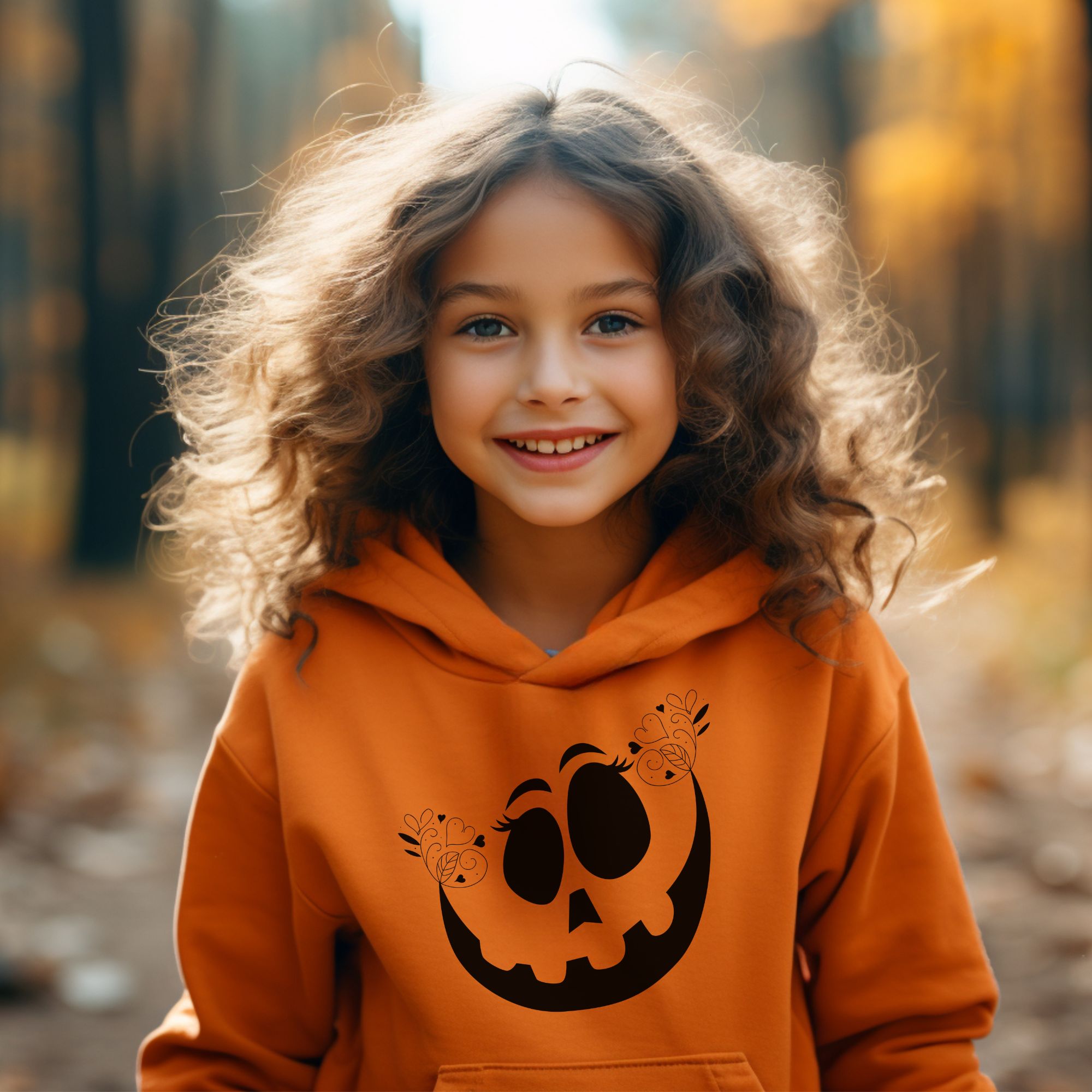 Whimsical Pumpkin Face Hoodie Whimsical Pumpkin Face Hoodie