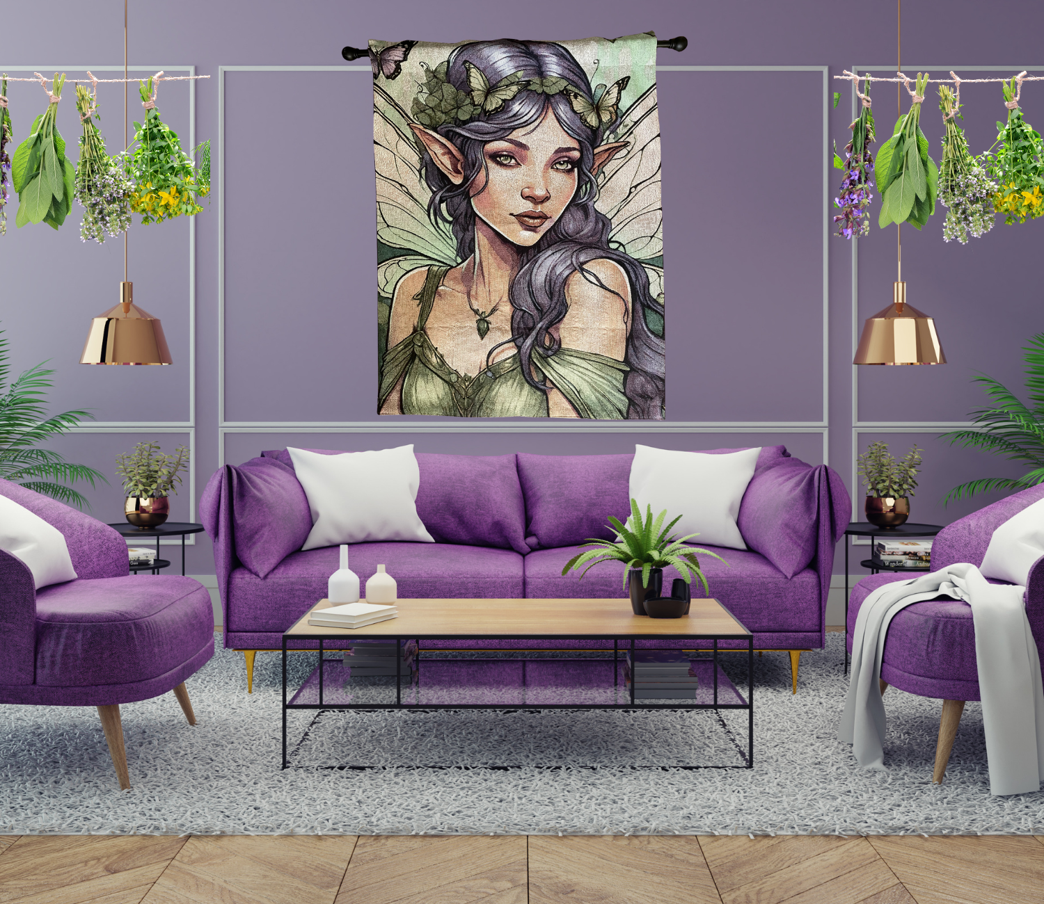 Mystical Fairy Wall Tapestry - Enchanting Home Decor for Spiritual Lovers, Boho Wall Hanging, Fantasy Art for Living Room, Bedroom, and Meditation Spaces by CarmaQuanTarot product thumbnail image Mystical Fairy Wall Tapestry - Enchanting Home Decor for Spiritual Lovers, Boho Wall Hanging, Fantasy Art for Living Room, Bedroom, and Meditation Spaces by CarmaQuanTarot product thumbnail image