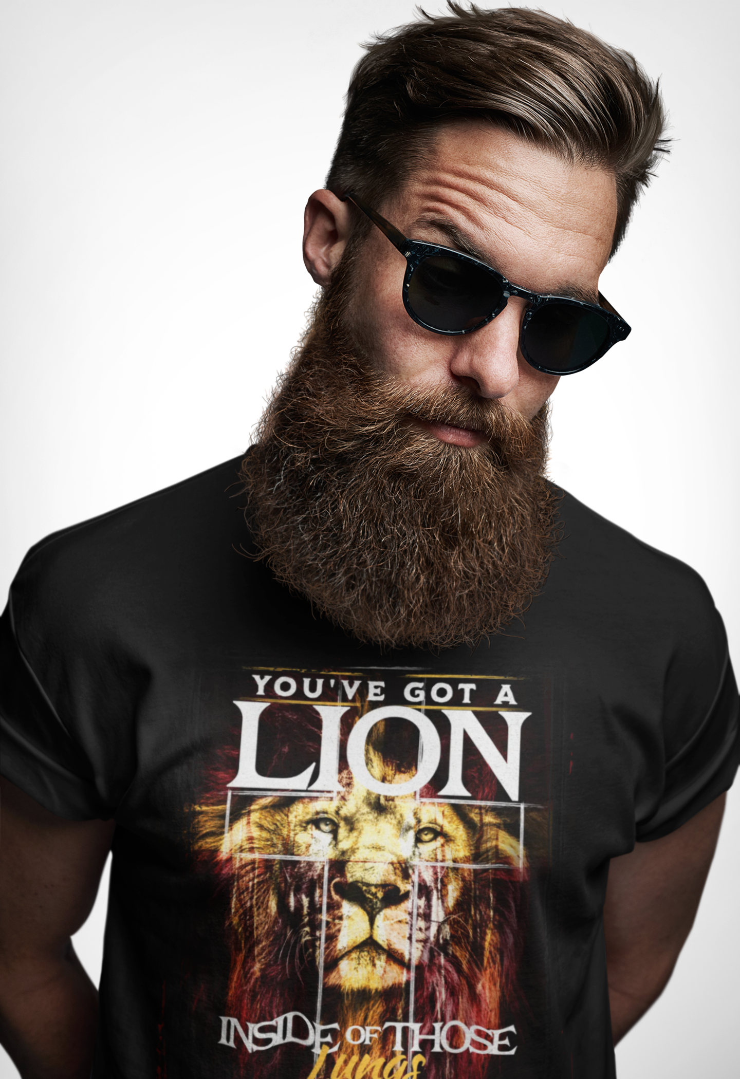 "You’ve Got a Lion Inside of Those Lungs" Christian T-Shirt product thumbnail image "You’ve Got a Lion Inside of Those Lungs" Christian T-Shirt product thumbnail image
