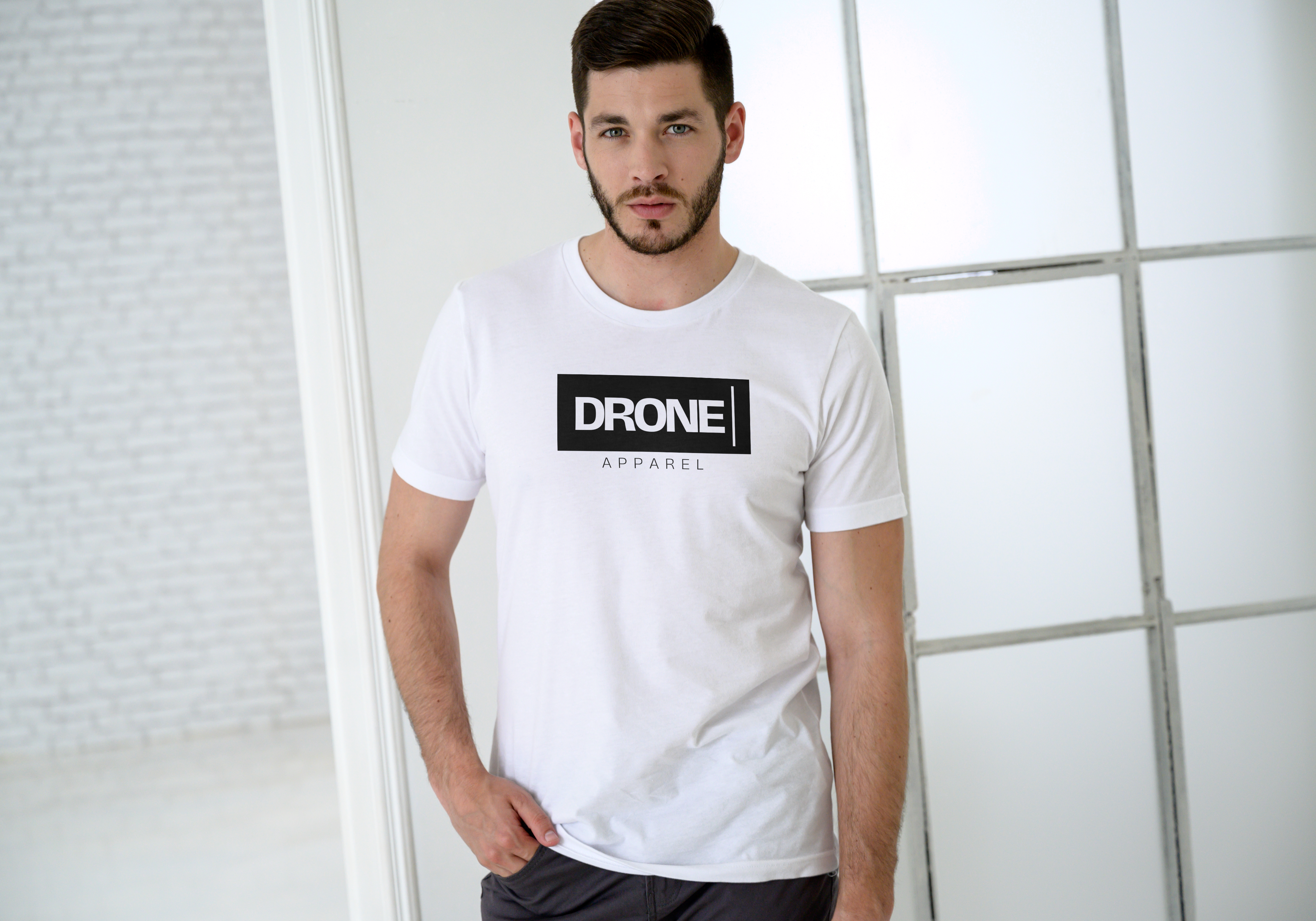 Drone Apparel Unisex Cotton Crew Tee, Casual Wear, Drone Lovers, Gift Idea, Men's Fashion, Trending T-Shirt product thumbnail image