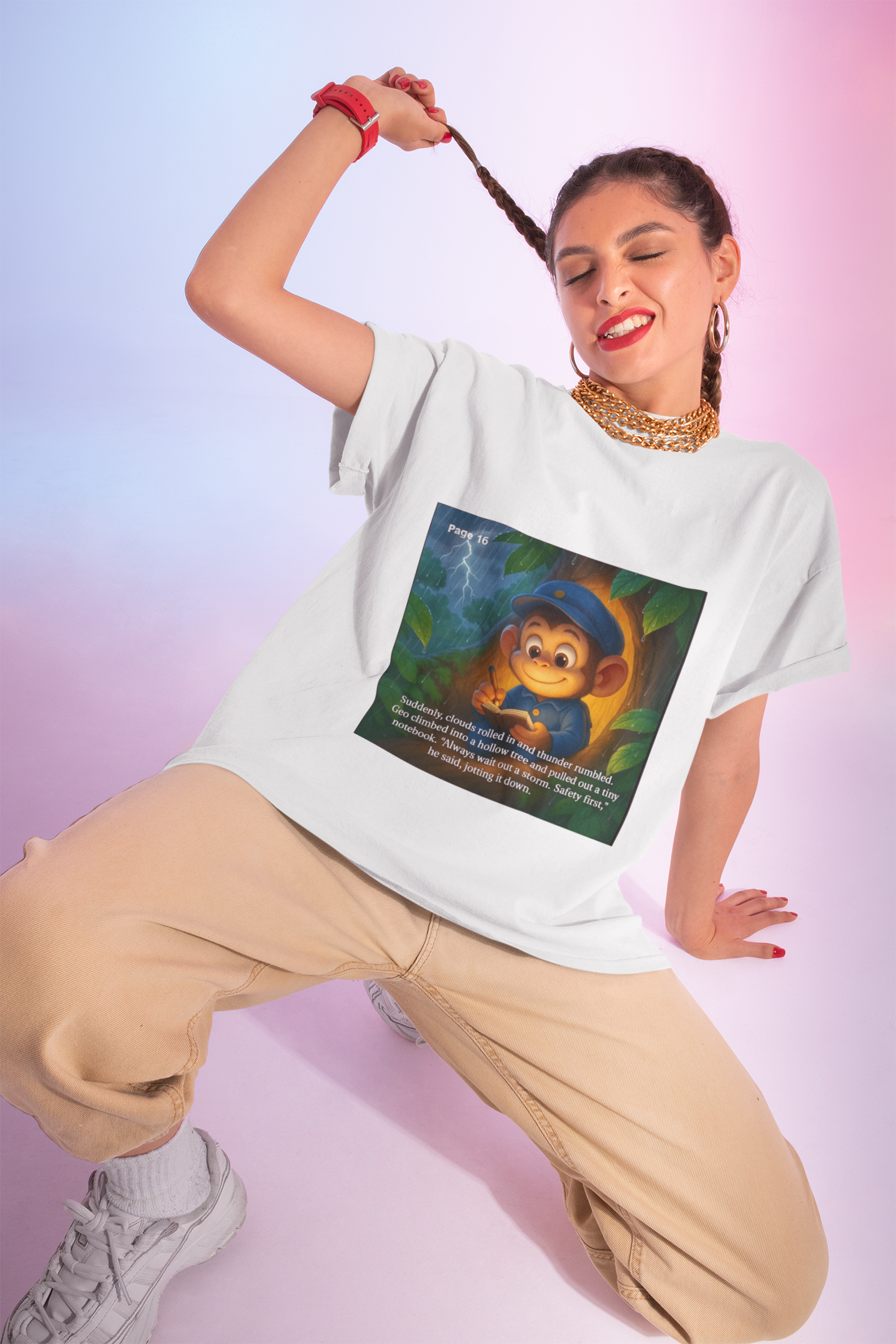 Cozy Adventure Story Tee - Unisex Soft Crew Shirt, Perfect Gift for Book Lovers, Ideal for Casual Outings, Funny T-Shirt, Reading Gift product thumbnail image