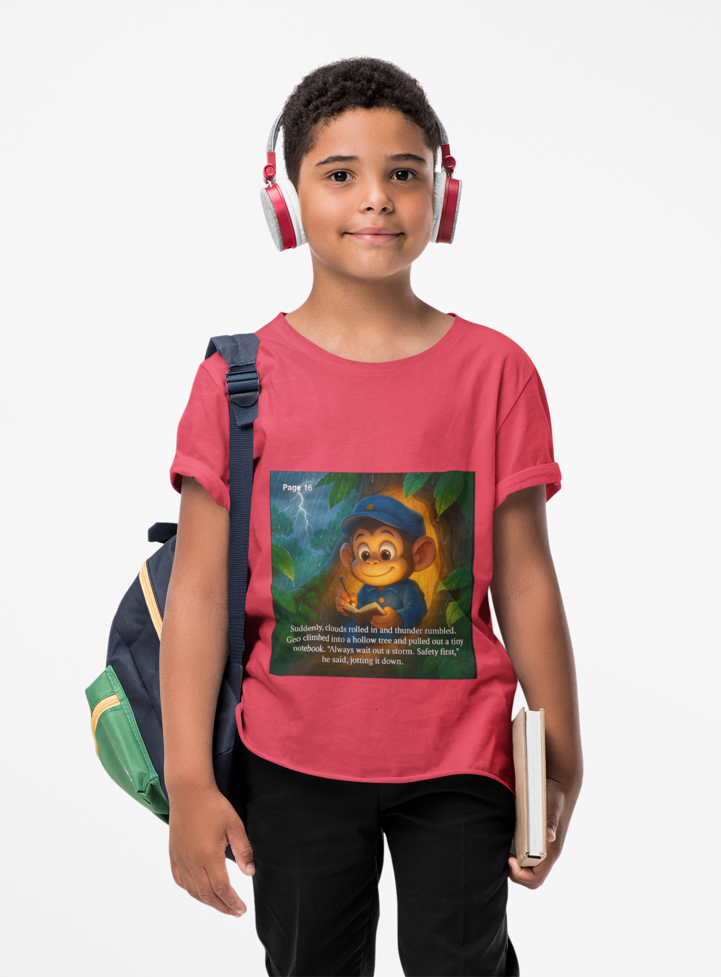 Cozy Adventure Story Tee - Unisex Soft Crew Shirt, Perfect Gift for Book Lovers, Ideal for Casual Outings, Funny T-Shirt, Reading Gift product thumbnail image