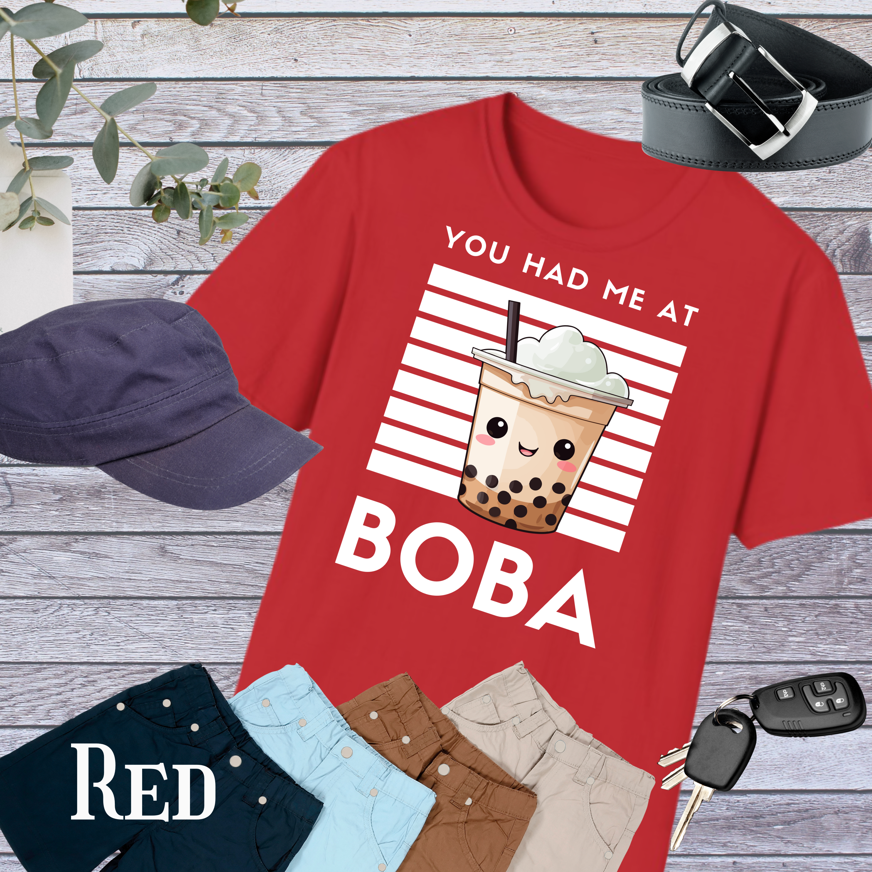 Kawaii Boba Tea T-Shirt | Cute Drink Tee, Unisex Softstyle, Casual Wear, Gift for Tea Lovers, Summer Vibes, Fun Fashion product thumbnail image