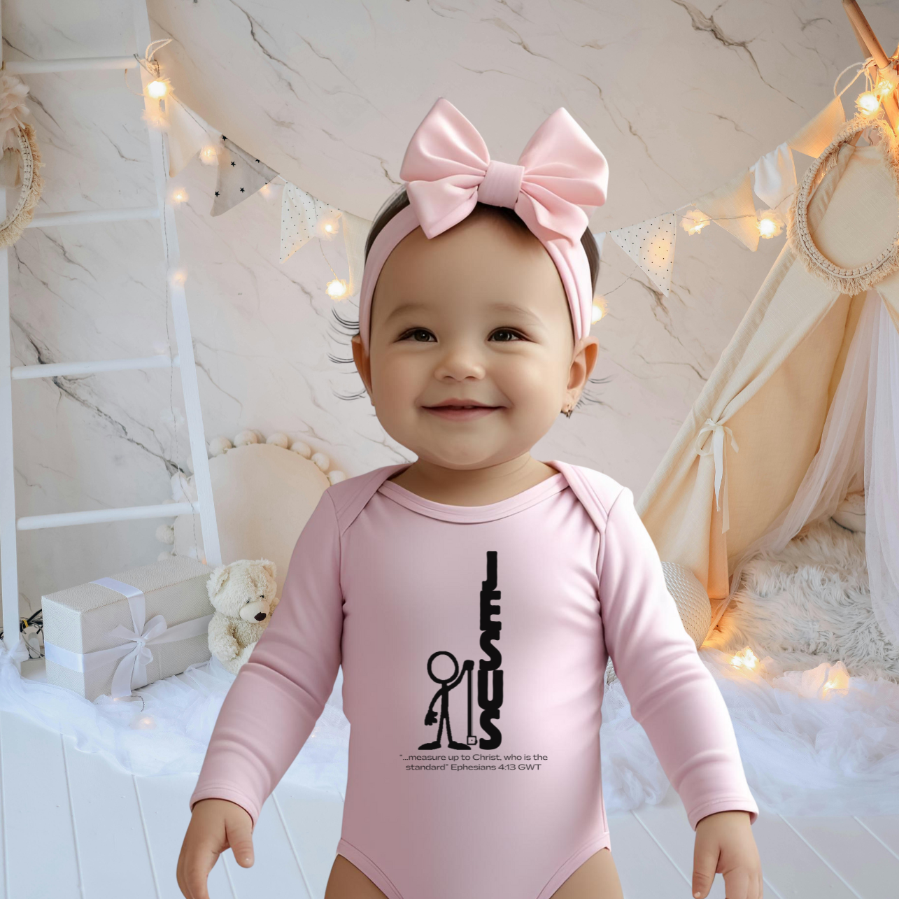 Jesus Is THE Standard Infant Bodysuit, Baby Shower Gift, Cute Bible Outfit, Cute Baby Clothes, Christian Religious Infant Apparel, Gift for New Parents