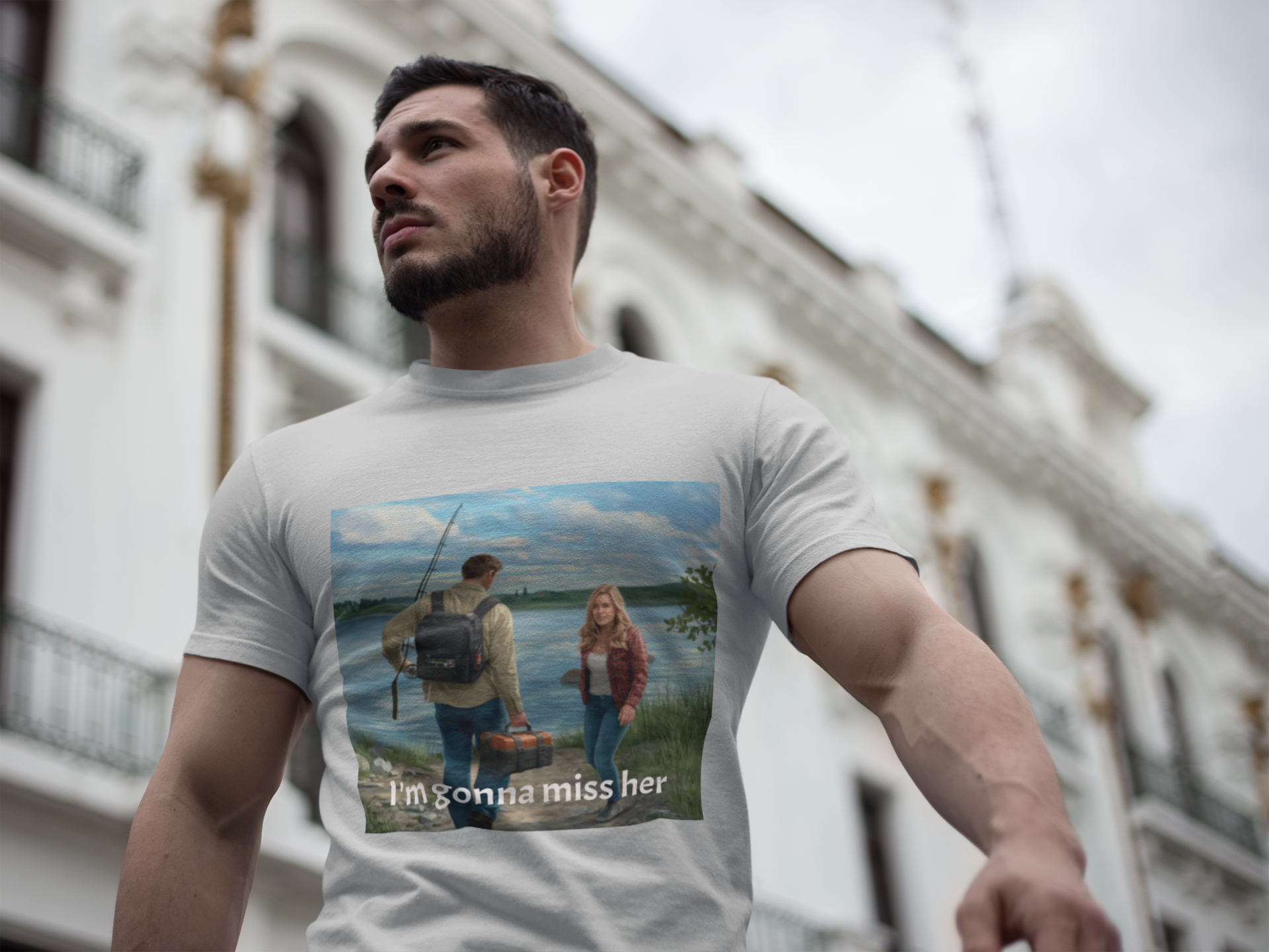 Funny Fishing Men's Tee product thumbnail image