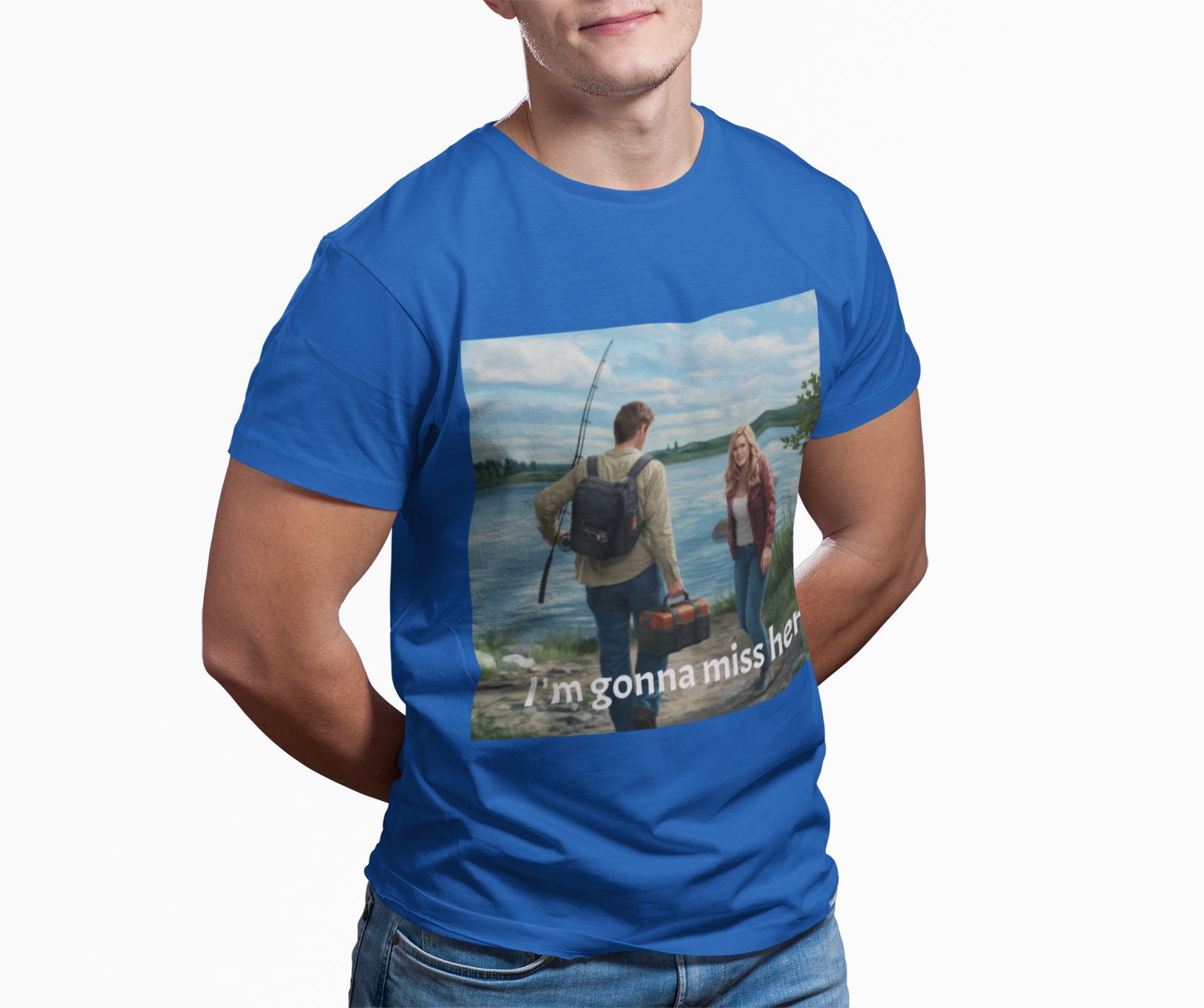 Funny Fishing Men's Tee product thumbnail image Funny Fishing Men's Tee product thumbnail image