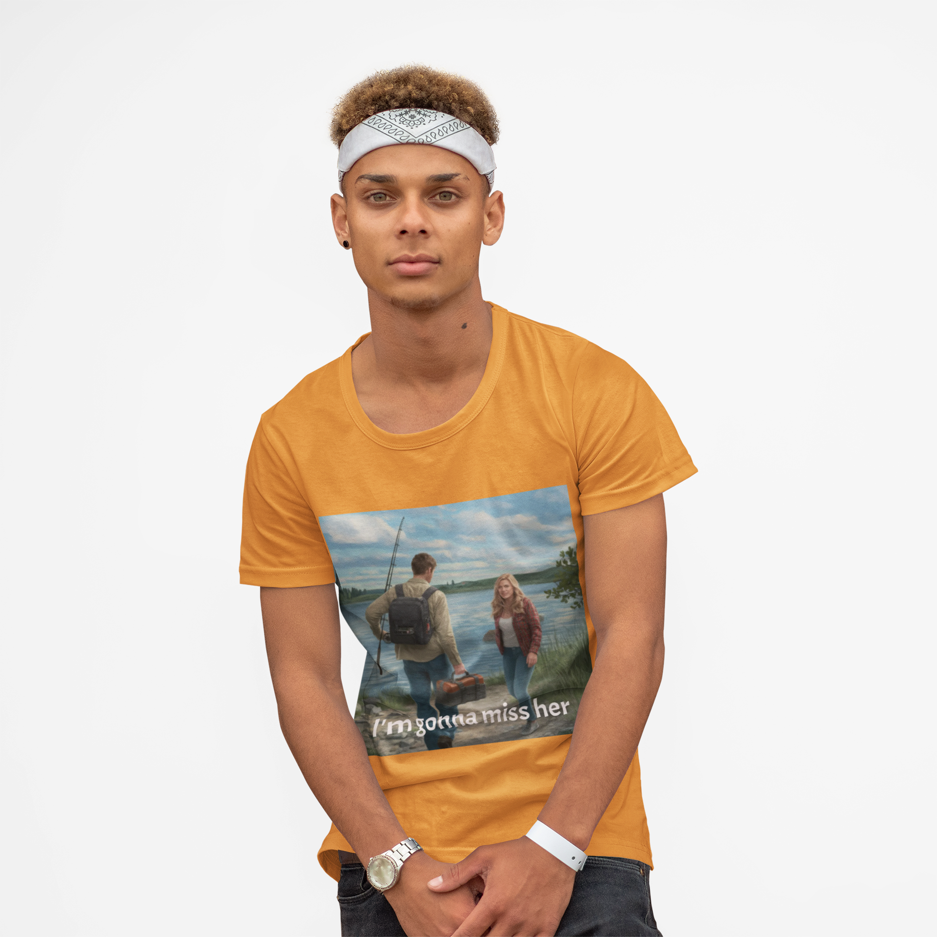 Funny Fishing Men's Tee product thumbnail image