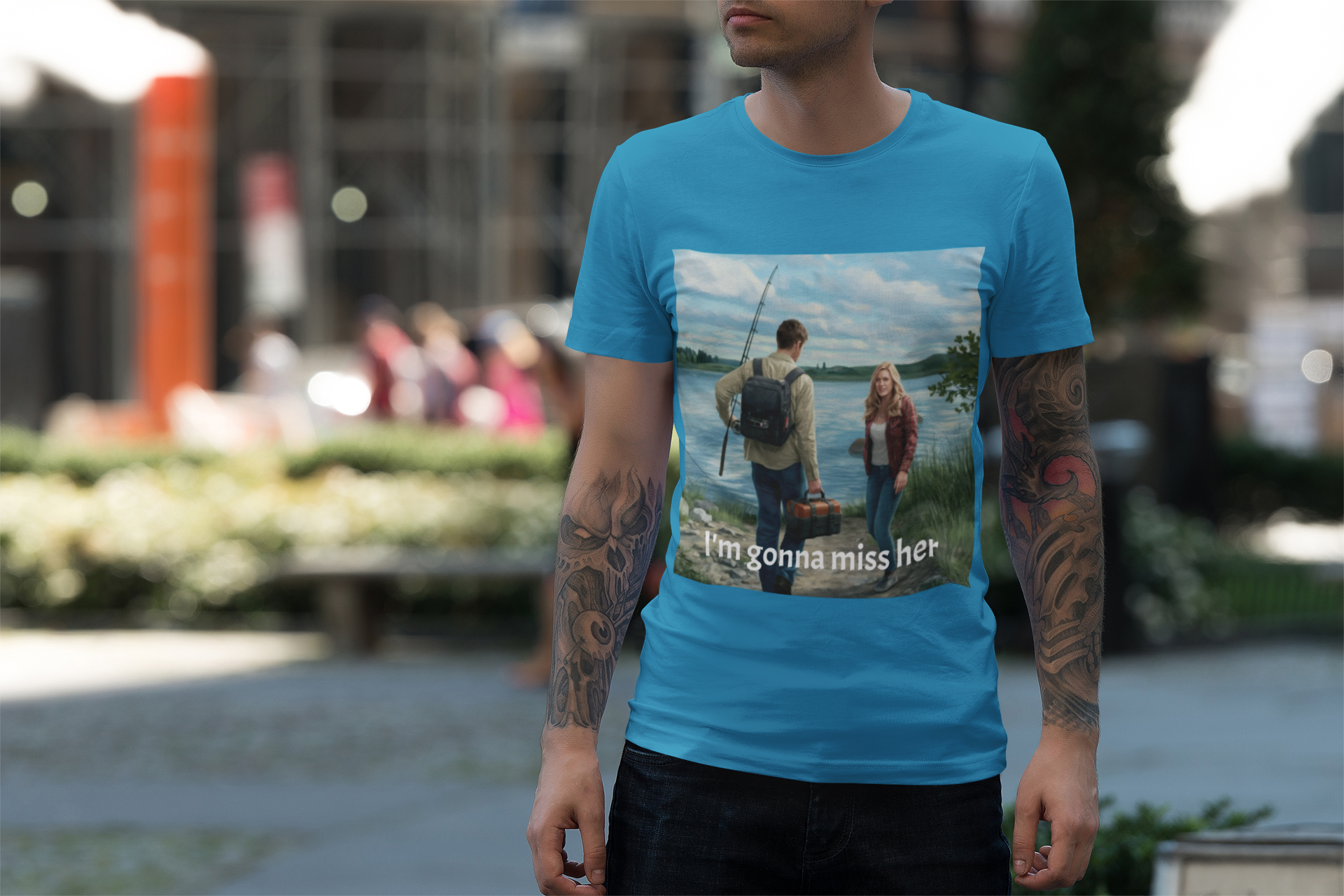 Funny Fishing Men's Tee product thumbnail image