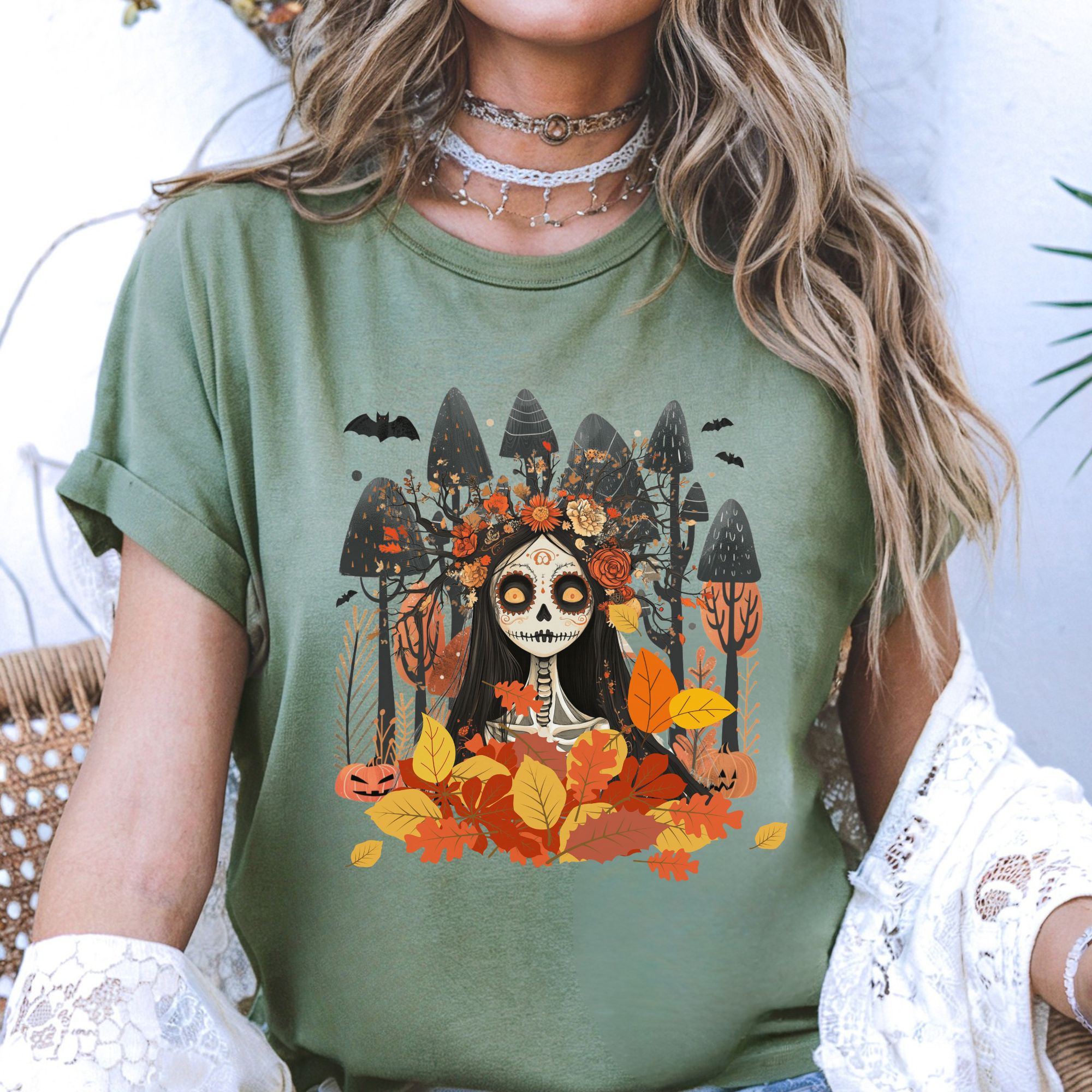 Autumn Skeleton Unisex T-shirt product thumbnail image
