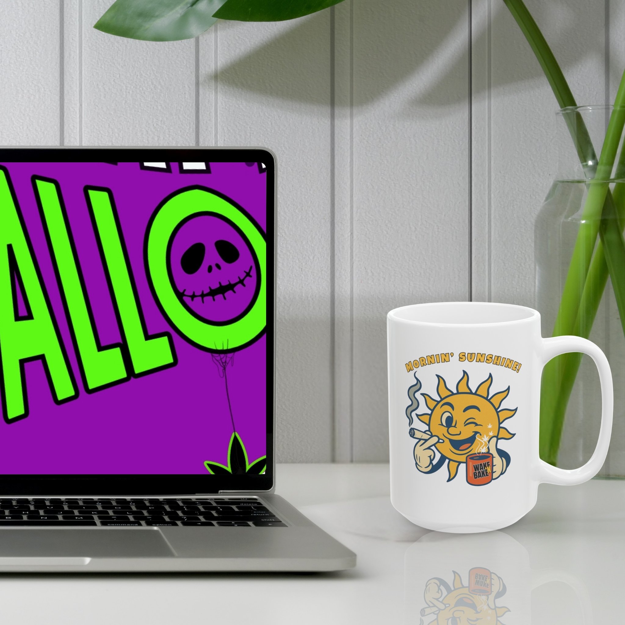 Funny "Mornin' Sunshine" Marijuana Sun Ceramic Mug product thumbnail image Funny "Mornin' Sunshine" Marijuana Sun Ceramic Mug product thumbnail image