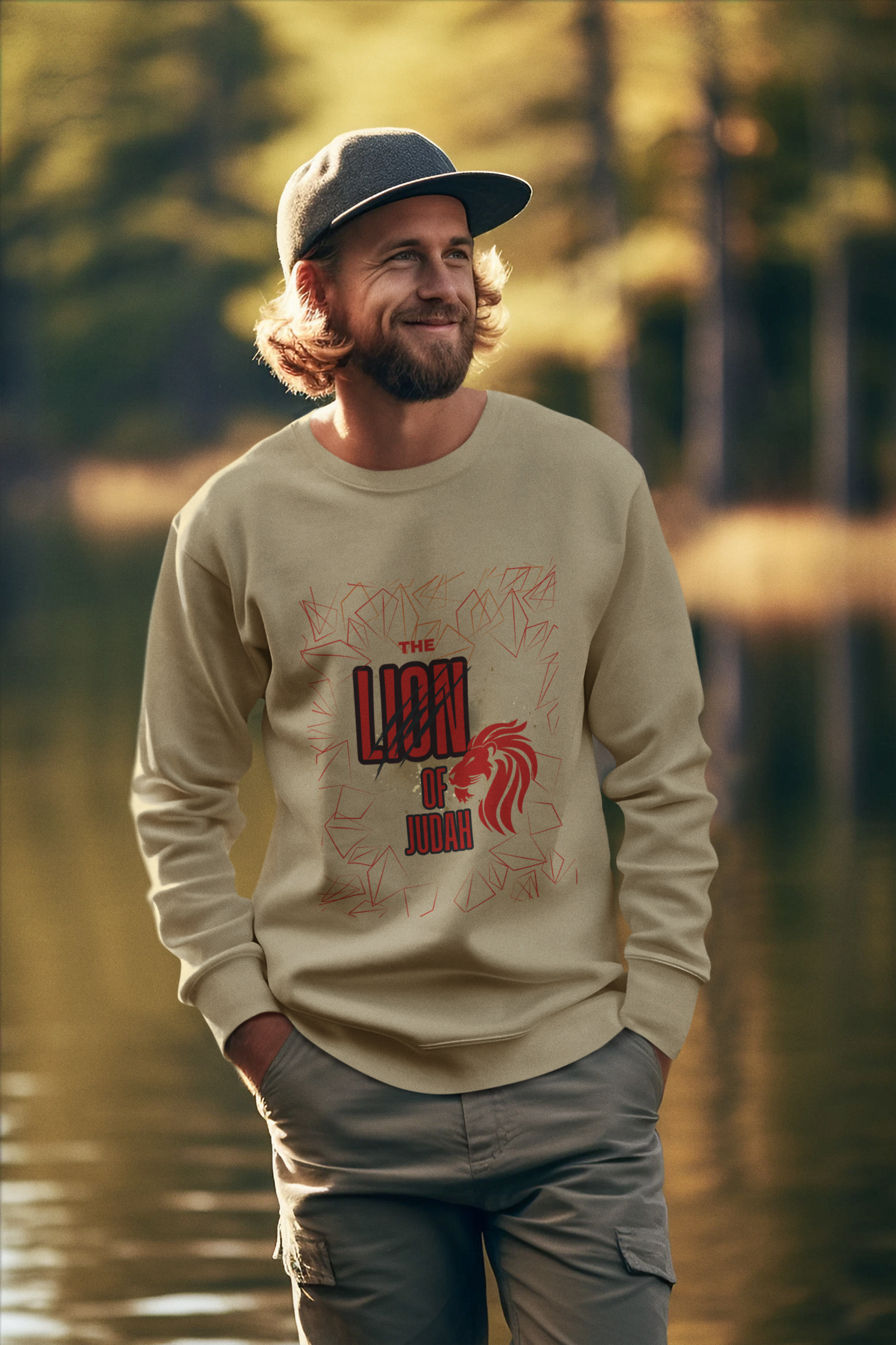 Lion of Judah- Unisex NuBlend® Crewneck Sweatshirt