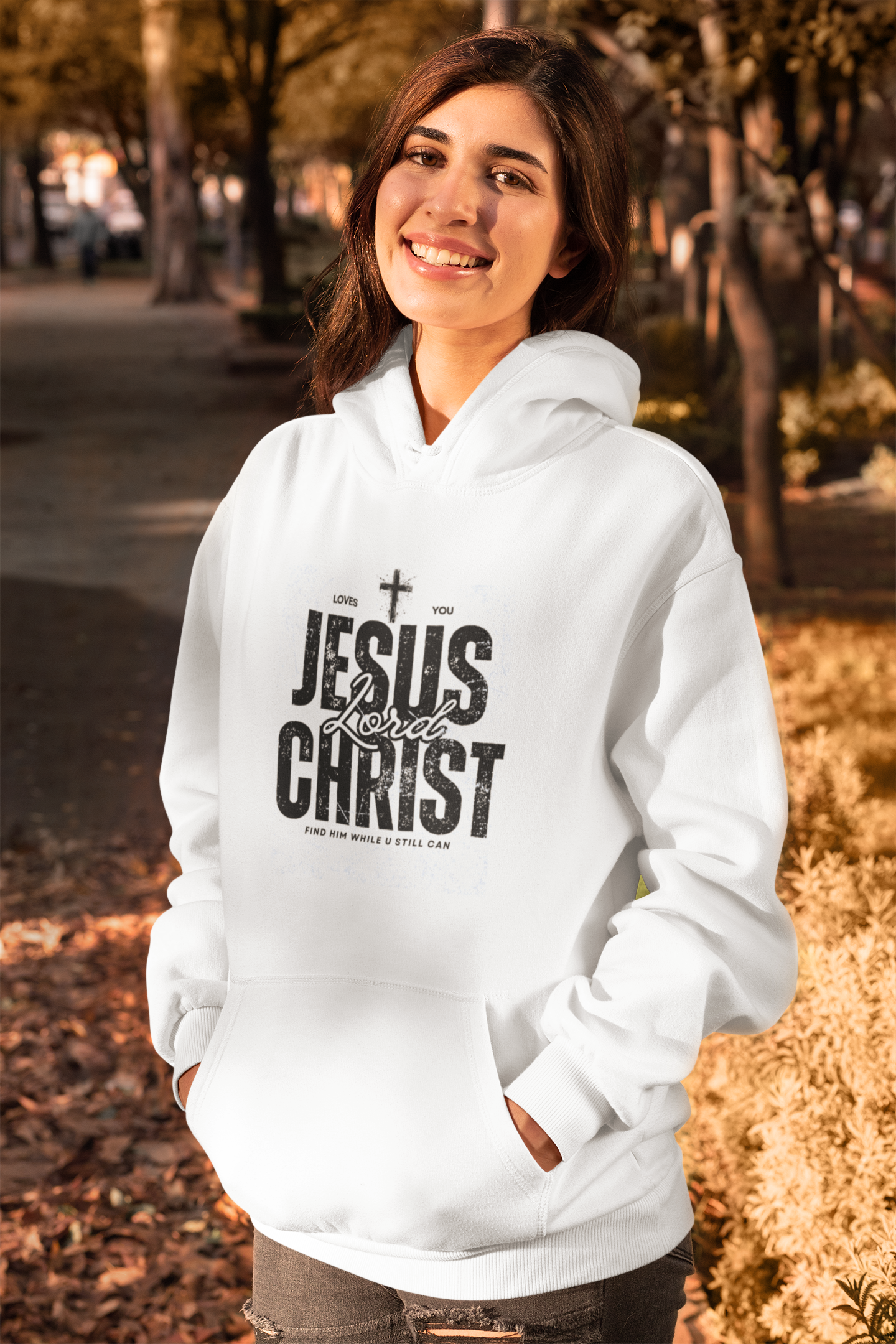 JESUS CHRIST- Unisex Heavy Blend™ Hooded Sweatshirt product thumbnail image