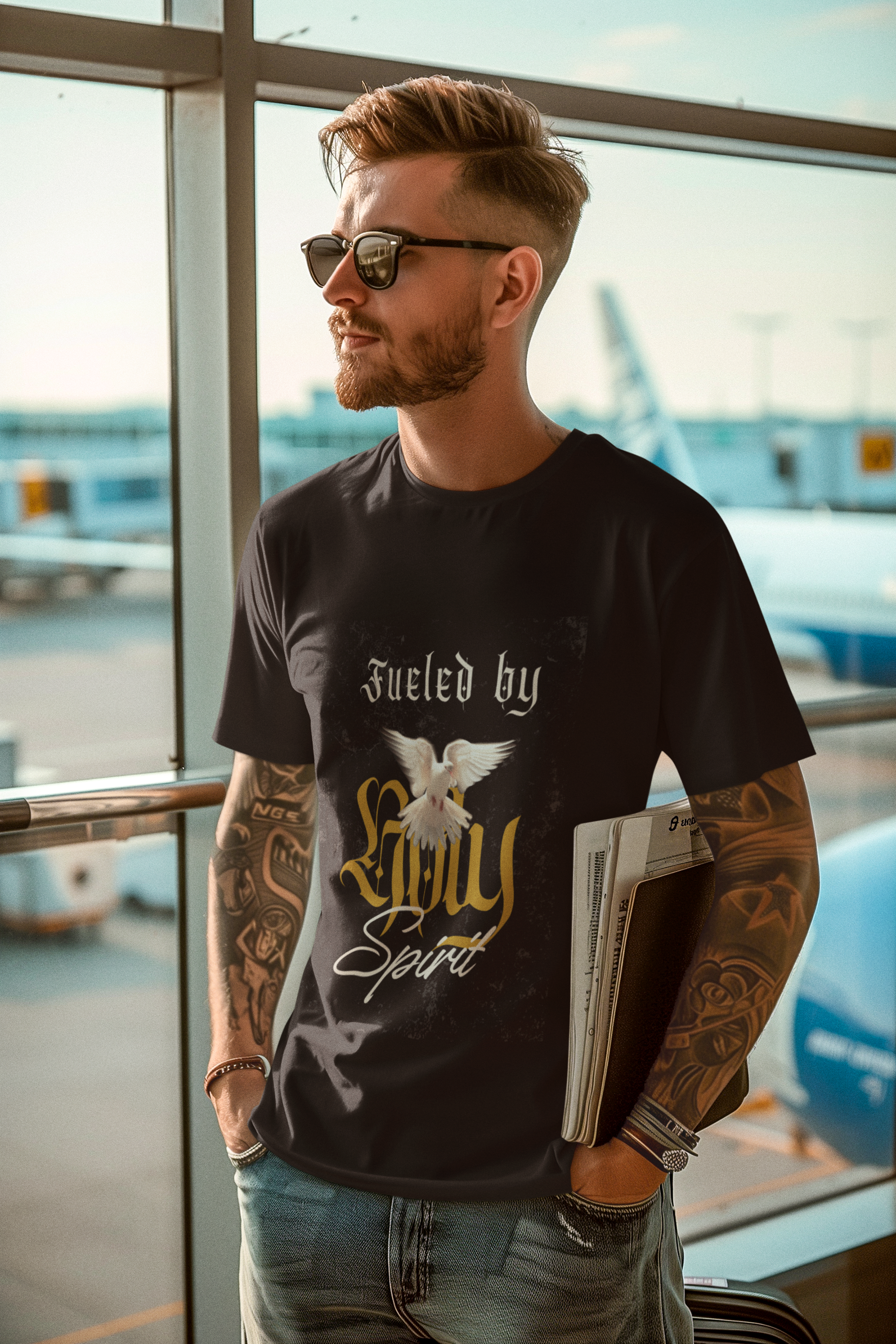 Fueled By- Unisex Heavy Cotton Tee product thumbnail image
