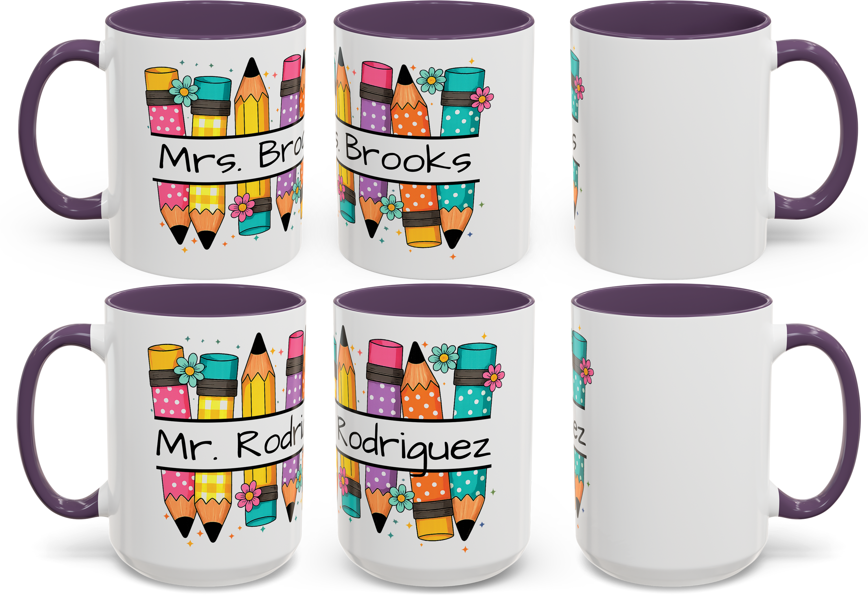 Custom Teacher Mug, Colorful Personalized Coffee Mug with Pencils Design, Teacher Gift, Fun Office Mug, Back to School, Unique Gift for Creative Minds product thumbnail image Custom Teacher Mug, Colorful Personalized Coffee Mug with Pencils Design, Teacher Gift, Fun Office Mug, Back to School, Unique Gift for Creative Minds product thumbnail image