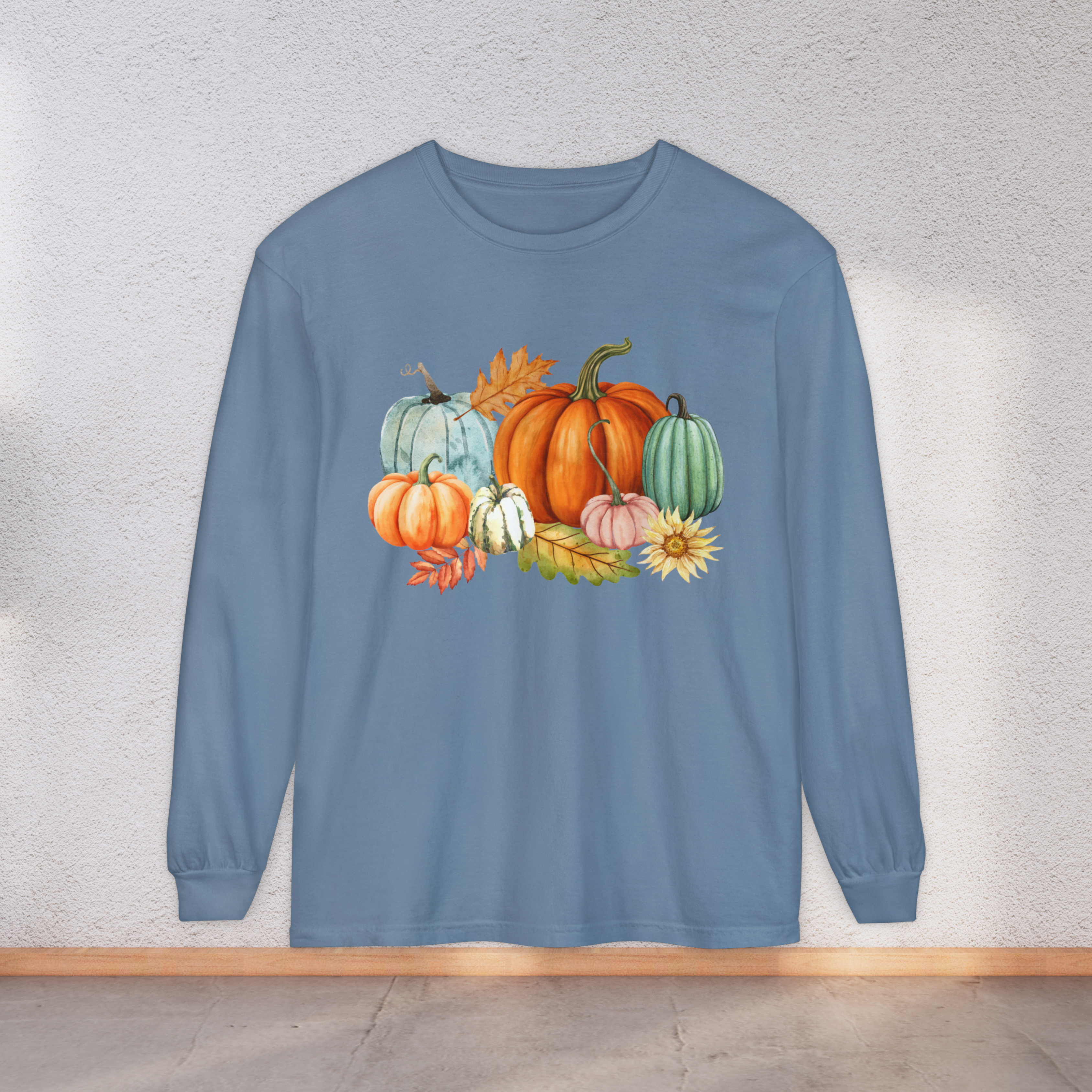 Watercolor Pumpkin Long Sleeve Shirt | Fall Harvest T-Shirt | Autumn Pumpkin Graphic Tee | Thanksgiving Outfit | Cozy Fall Top product thumbnail image Watercolor Pumpkin Long Sleeve Shirt | Fall Harvest T-Shirt | Autumn Pumpkin Graphic Tee | Thanksgiving Outfit | Cozy Fall Top product thumbnail image