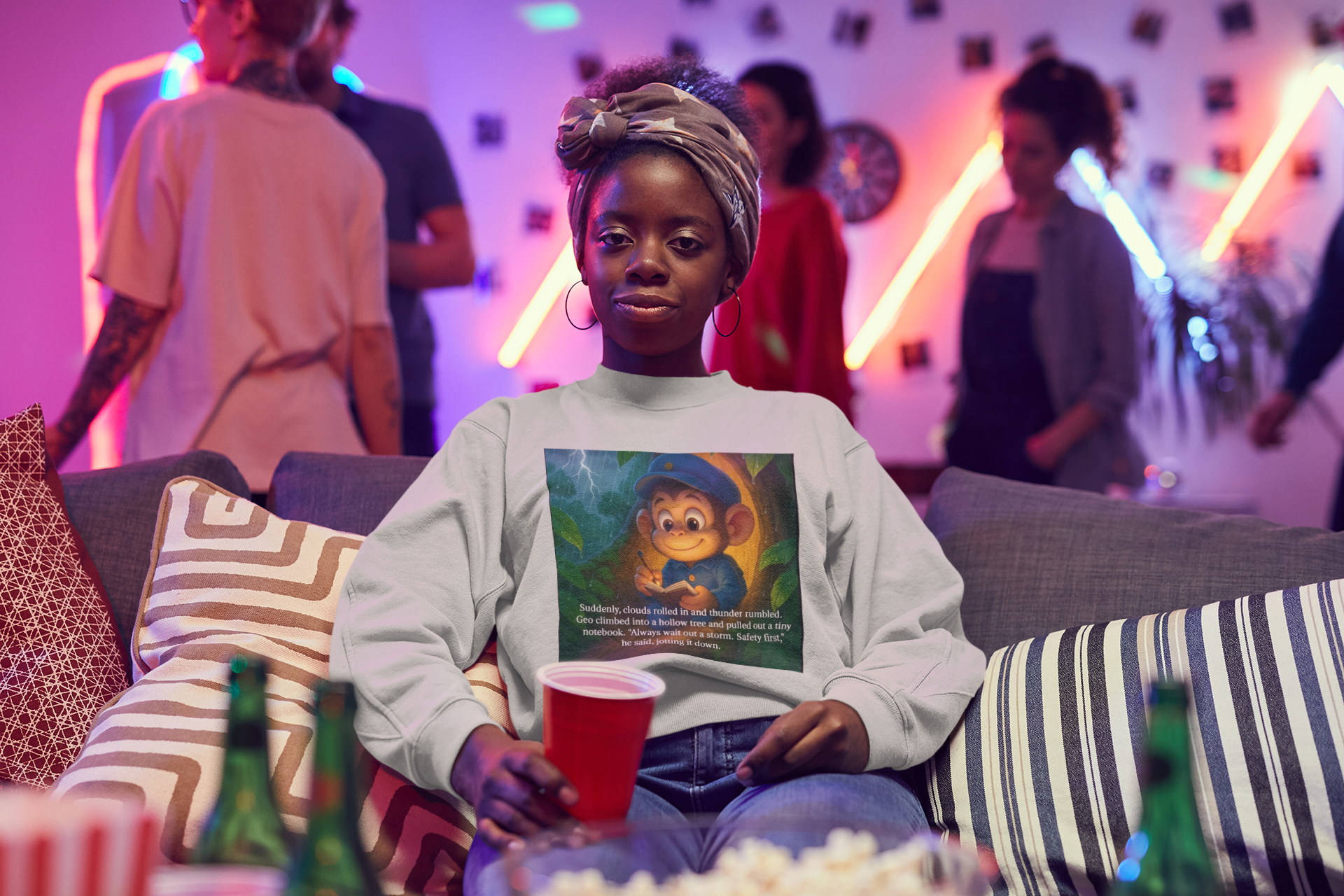 Funny Monkey Hoodie - Youth Heavy Blend product thumbnail image