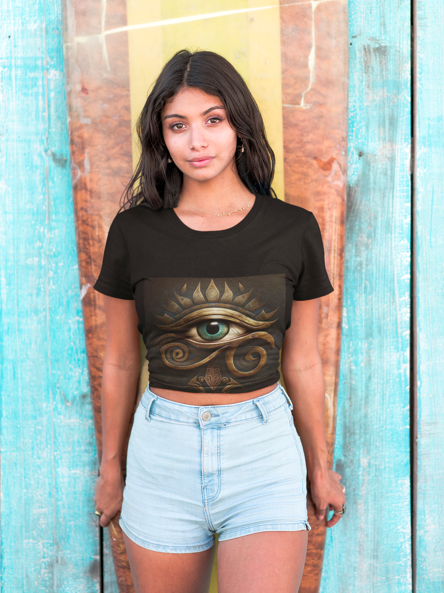 Mystical Eye Graphic Tee - Unisex Heavy Cotton Shirt, Casual Wear, Bohemian Style, Unique Gift for Friends, Everyday Comfort product thumbnail image Mystical Eye Graphic Tee - Unisex Heavy Cotton Shirt, Casual Wear, Bohemian Style, Unique Gift for Friends, Everyday Comfort product thumbnail image