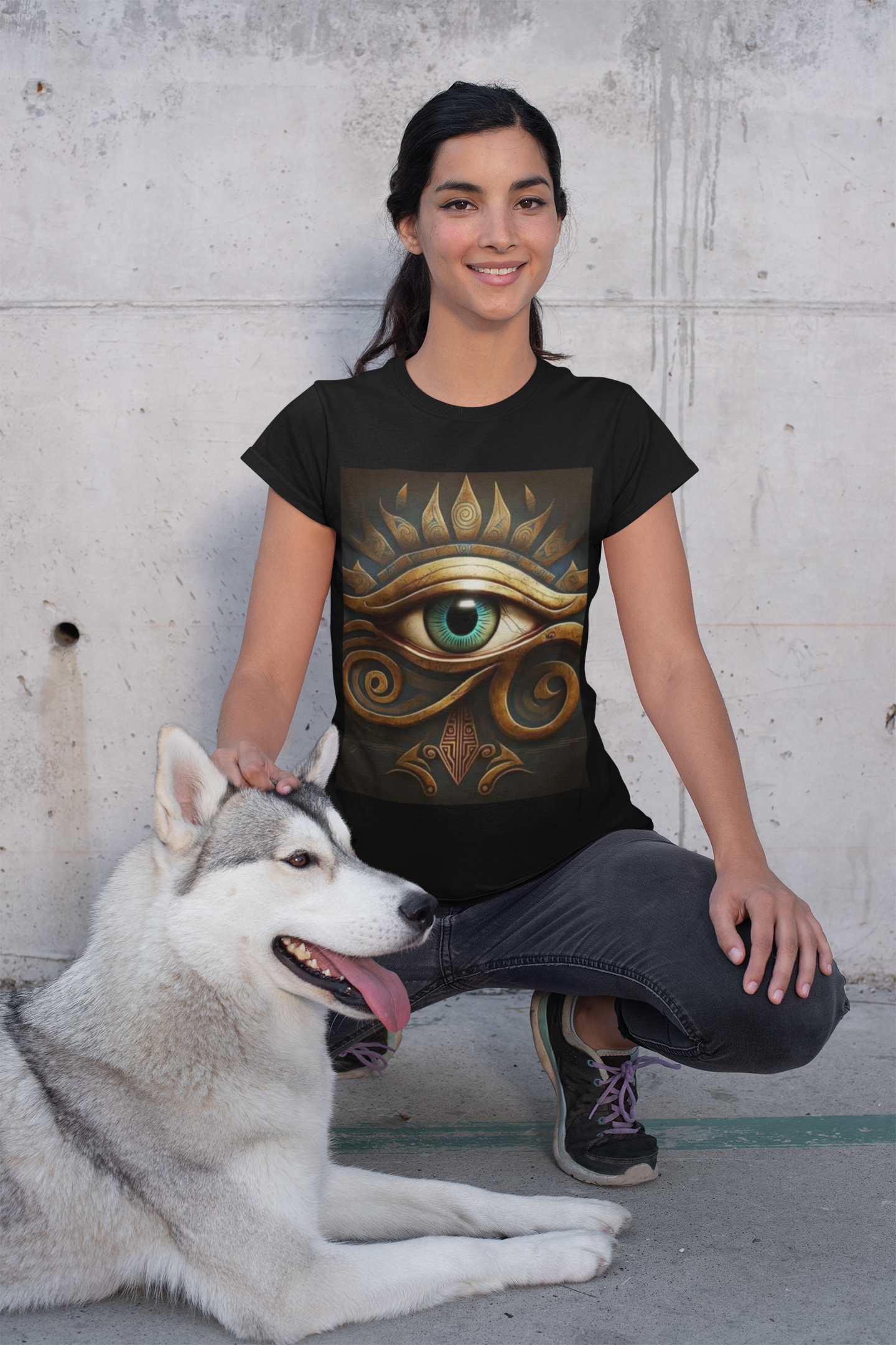 Mystical Eye Graphic Tee - Unisex Heavy Cotton Shirt, Casual Wear, Bohemian Style, Unique Gift for Friends, Everyday Comfort product thumbnail image Mystical Eye Graphic Tee - Unisex Heavy Cotton Shirt, Casual Wear, Bohemian Style, Unique Gift for Friends, Everyday Comfort product thumbnail image