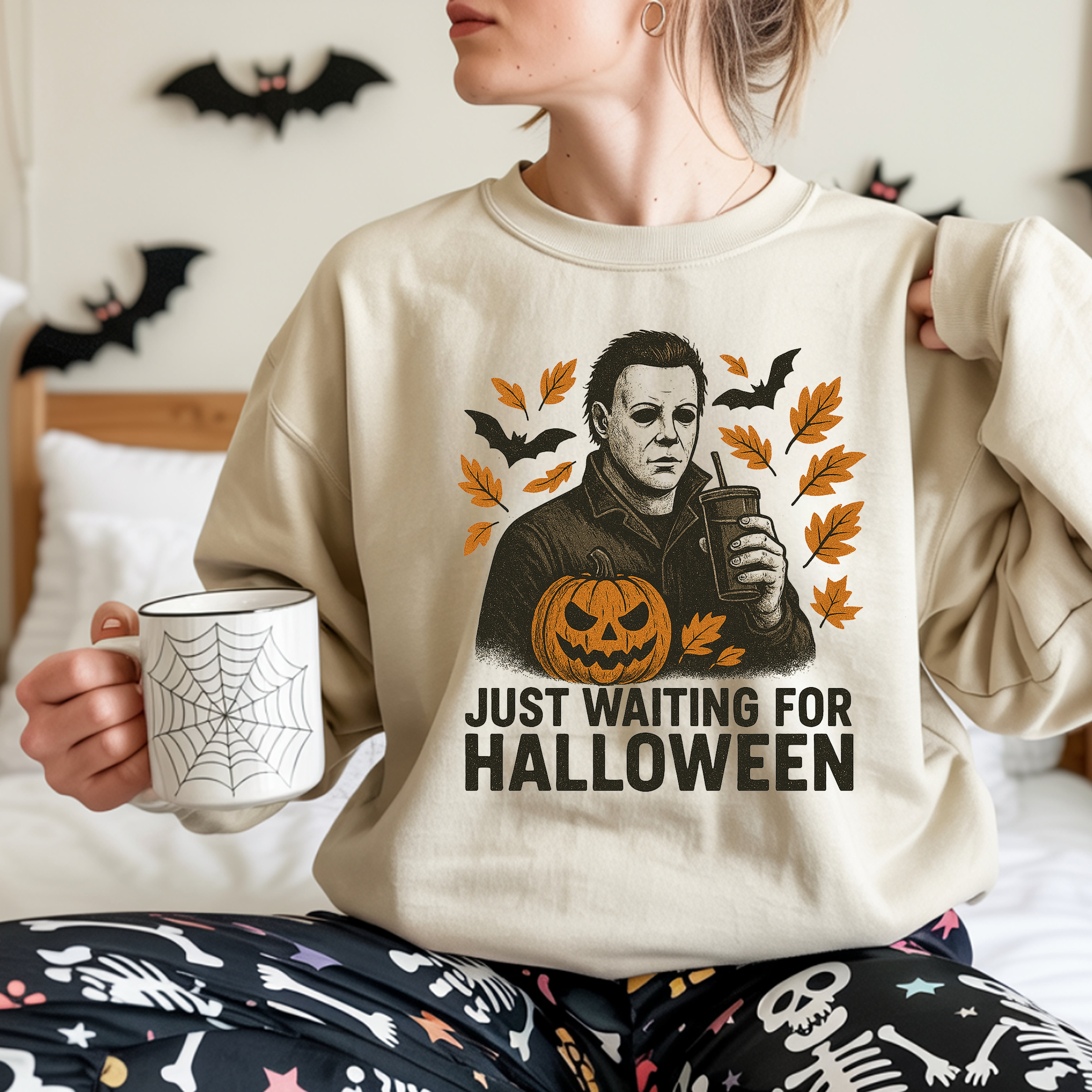 Halloween Personalized Sweatshirt, Unisex Creepy Crewneck, Michael Myers Apparel, Spooky Season Gift, Fall Cozy Wear product thumbnail image