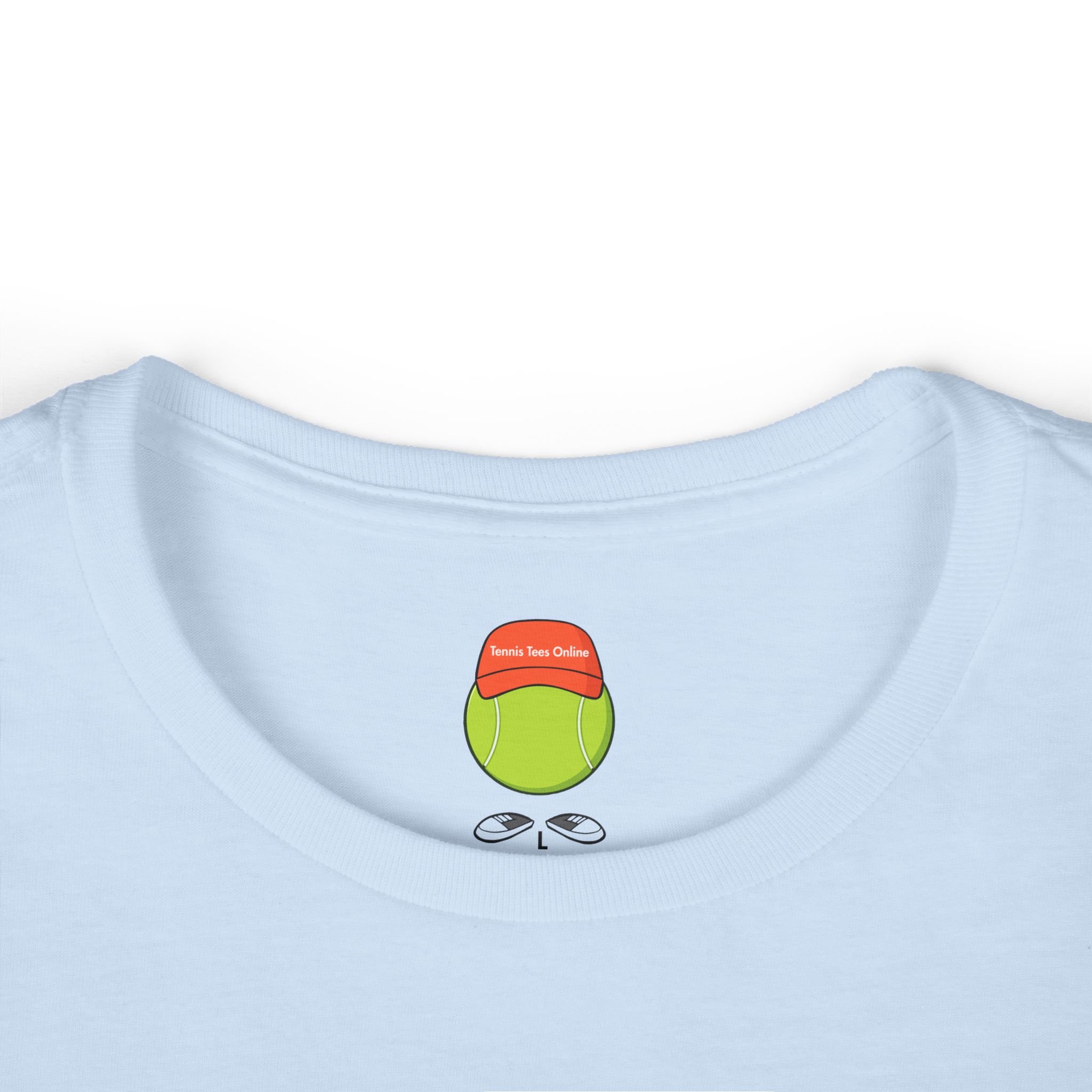 Tennis Ball Man Softstyle Tee, Cute Sports Tee, Women's Tennis Shirt, Casual Graphic Tee, Cute Tennis Lover Gift product thumbnail image