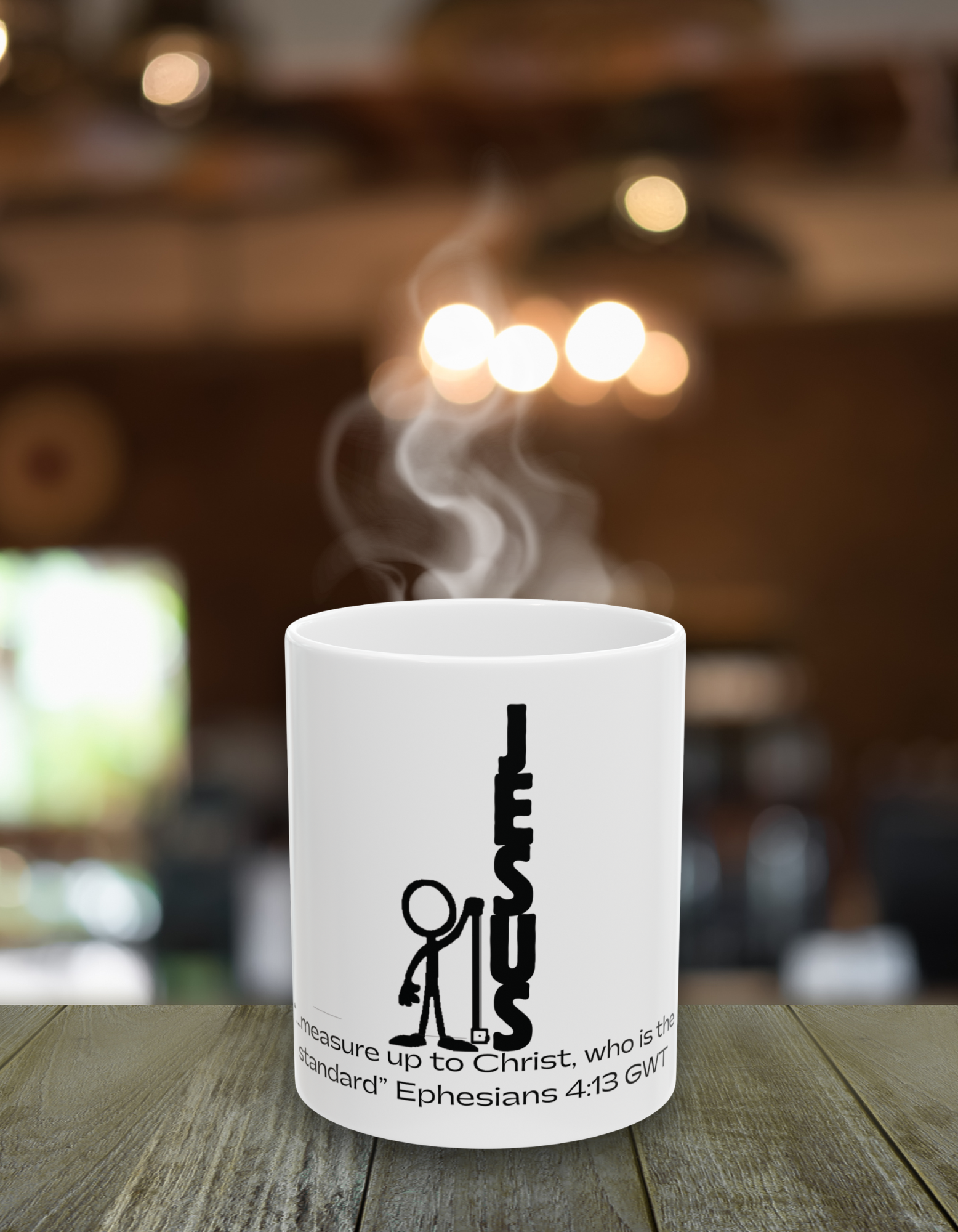 Jesus is THE Standard Ceramic Mug - JESUS, Faith Gift, Bible Verse Coffee Cup, Christian Decor, Religious Mug product thumbnail image Jesus is THE Standard Ceramic Mug - JESUS, Faith Gift, Bible Verse Coffee Cup, Christian Decor, Religious Mug product thumbnail image