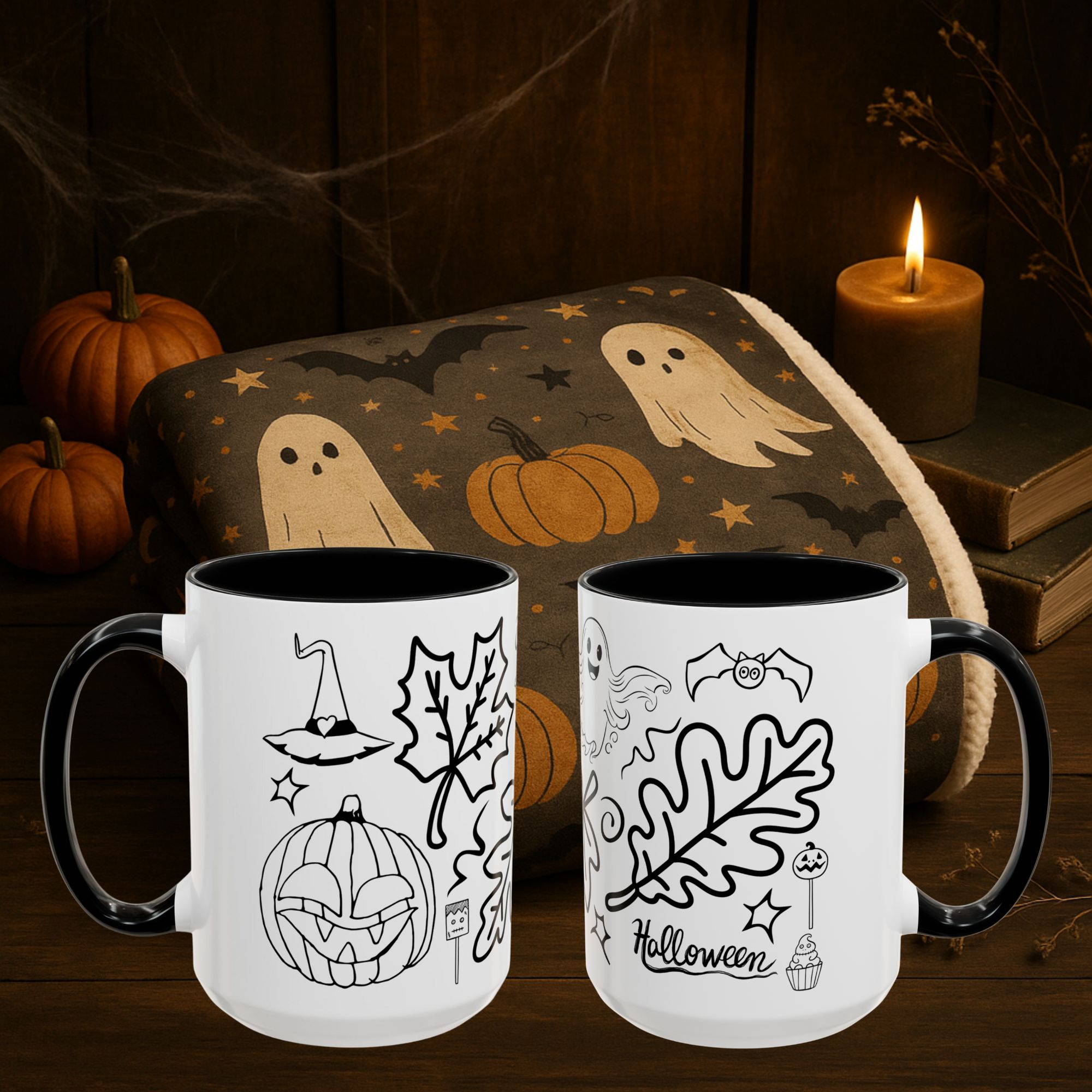 Mug Halloween Doodle Mug 11oz/15oz product thumbnail image