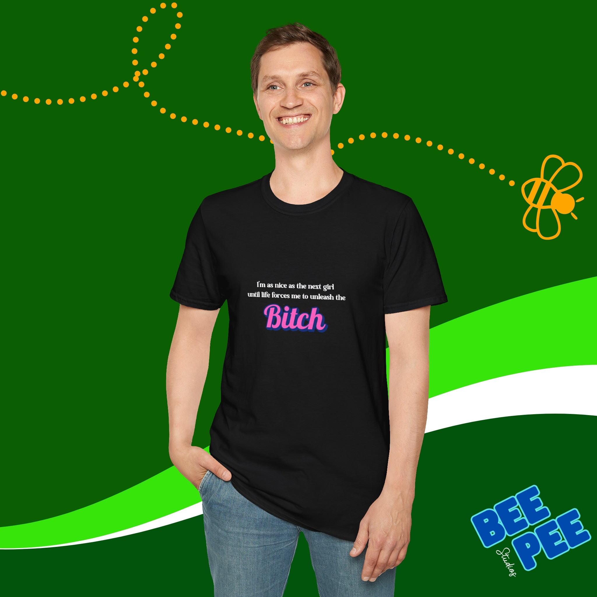 Bold Statement T-Shirt - Funny Graphic Tee, Gift for Friends, Stylish Casual Wear, Birthday Gift, Unisex Clothing product thumbnail image