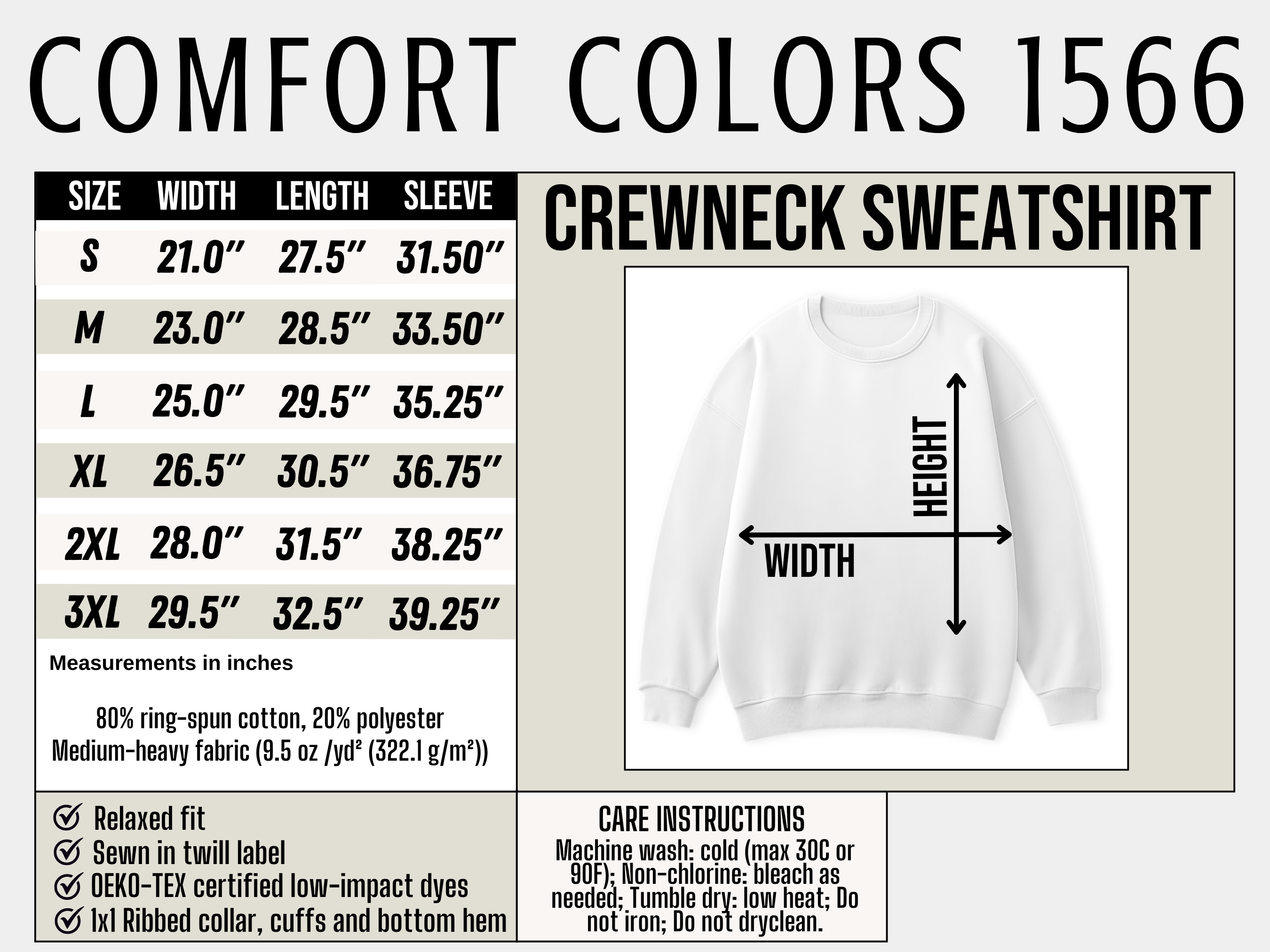 CULT LEADER Sweatshirt – Comfort Colors Pepper Crewneck – Embroidered Gothic Pullover product thumbnail image
