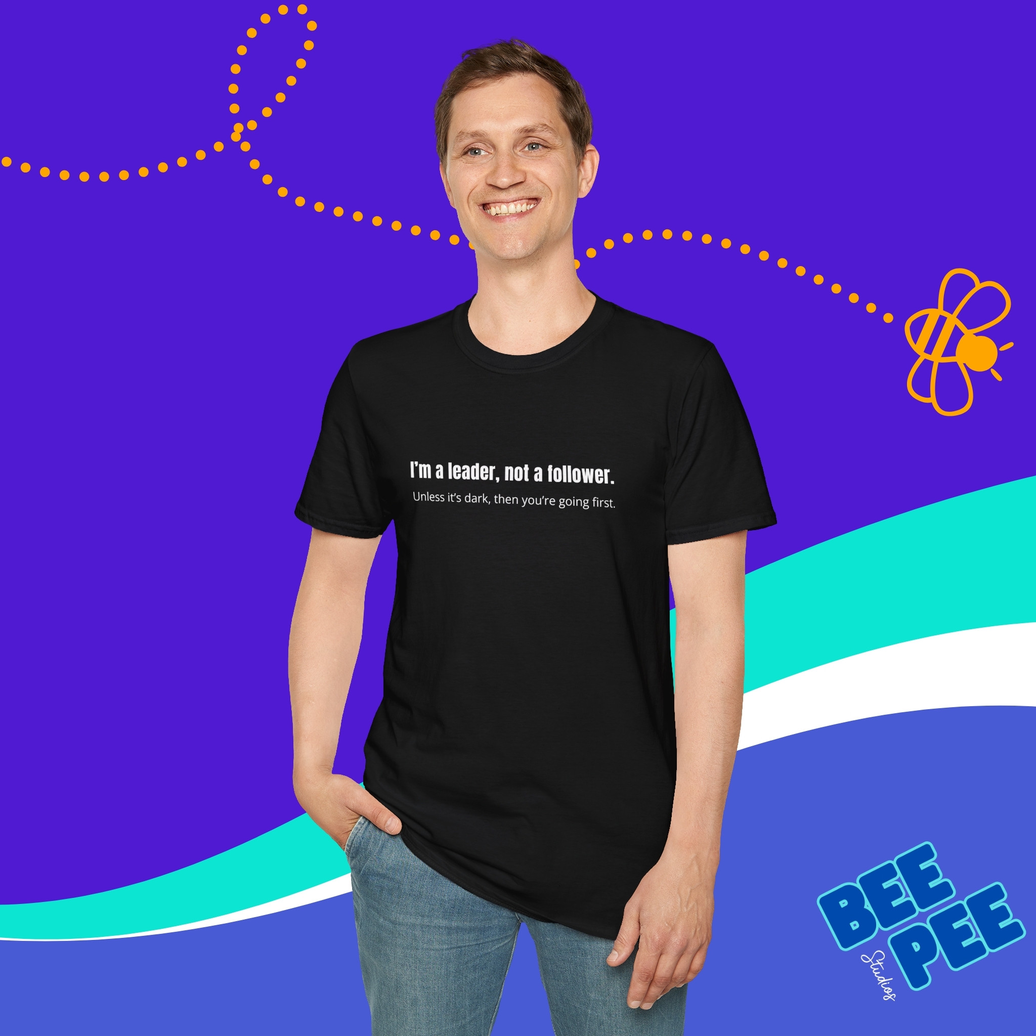 Leader Not Follower T-Shirt, Cool Graphic Tee for Trendsetters, Unisex Casual Wear, Motivational Gift, Everyday Relaxed Style product thumbnail image