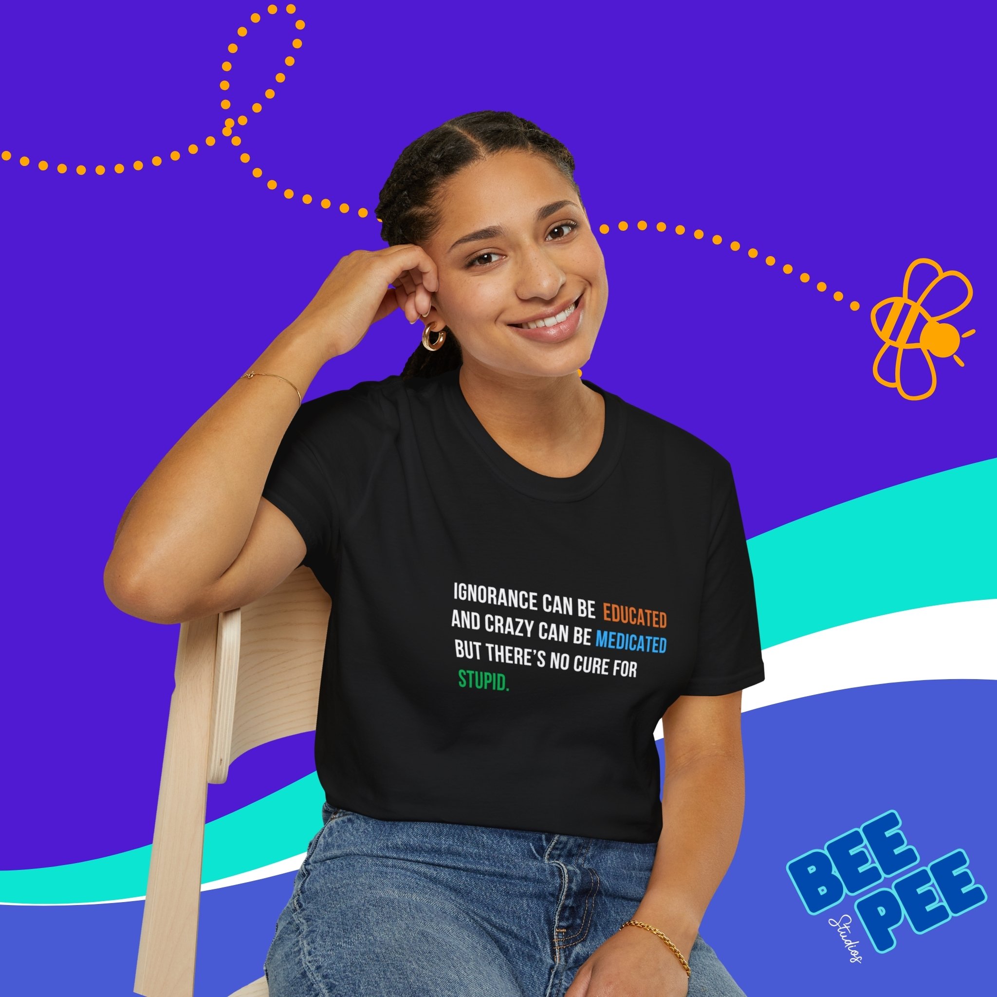 Thought-Provoking Unisex T-Shirt | Perfect Gift for Mental Health Awareness, Casual Wear, Everyday Style, Inspirational Quote Tee product thumbnail image