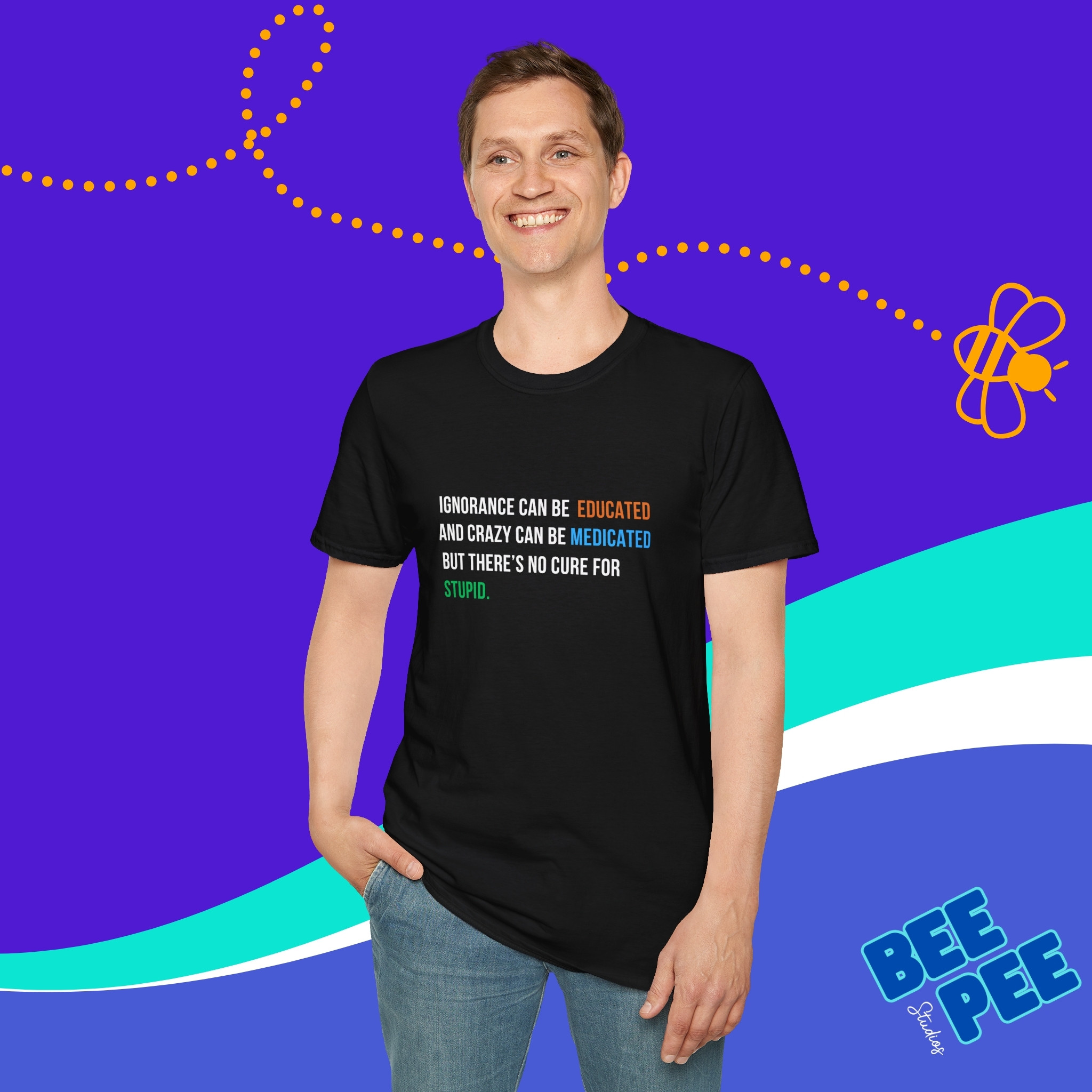 Thought-Provoking Unisex T-Shirt | Perfect Gift for Mental Health Awareness, Casual Wear, Everyday Style, Inspirational Quote Tee product thumbnail image