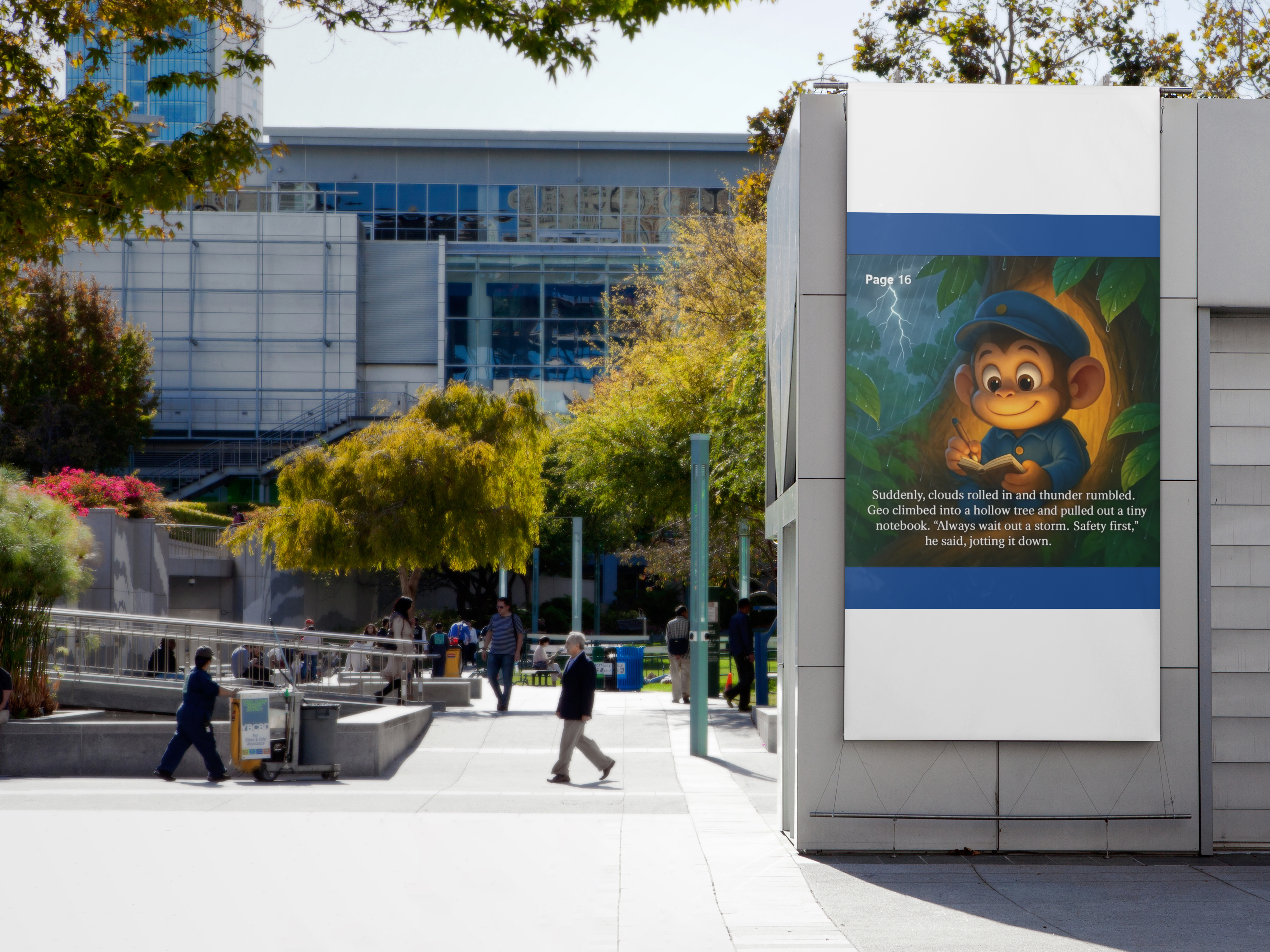 Whimsical Nature Poster, Cute Monkey Art Print, Children's Room Decor, Rainy Day Illustration, Fun Kids Gift product thumbnail image Whimsical Nature Poster, Cute Monkey Art Print, Children's Room Decor, Rainy Day Illustration, Fun Kids Gift product thumbnail image