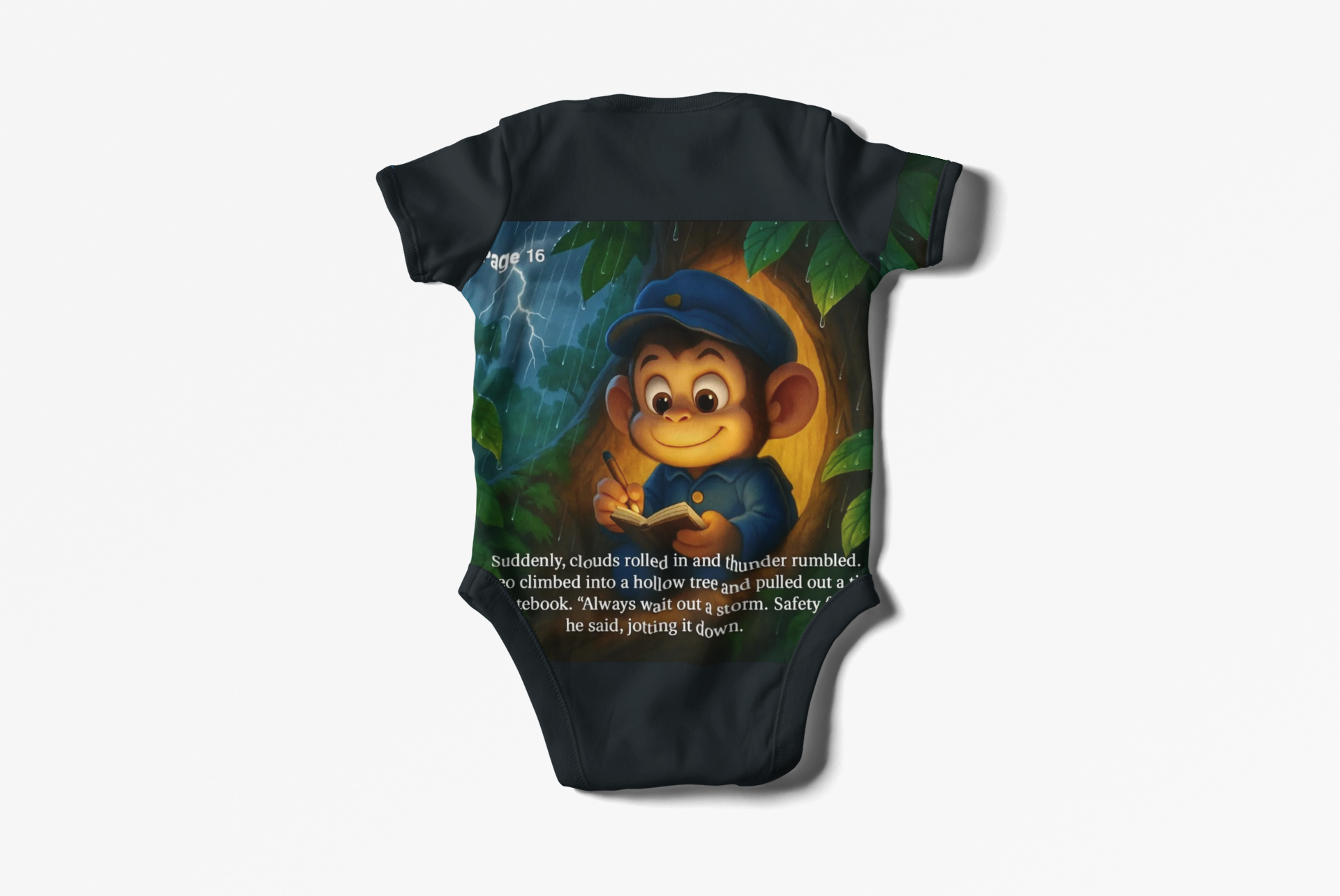 Adorable Infant Long Sleeve Bodysuit with Cute Cartoon Design, Baby Shower Gift, Toddler Apparel, Newborn Outfit, Playful Baby Clothing product thumbnail image