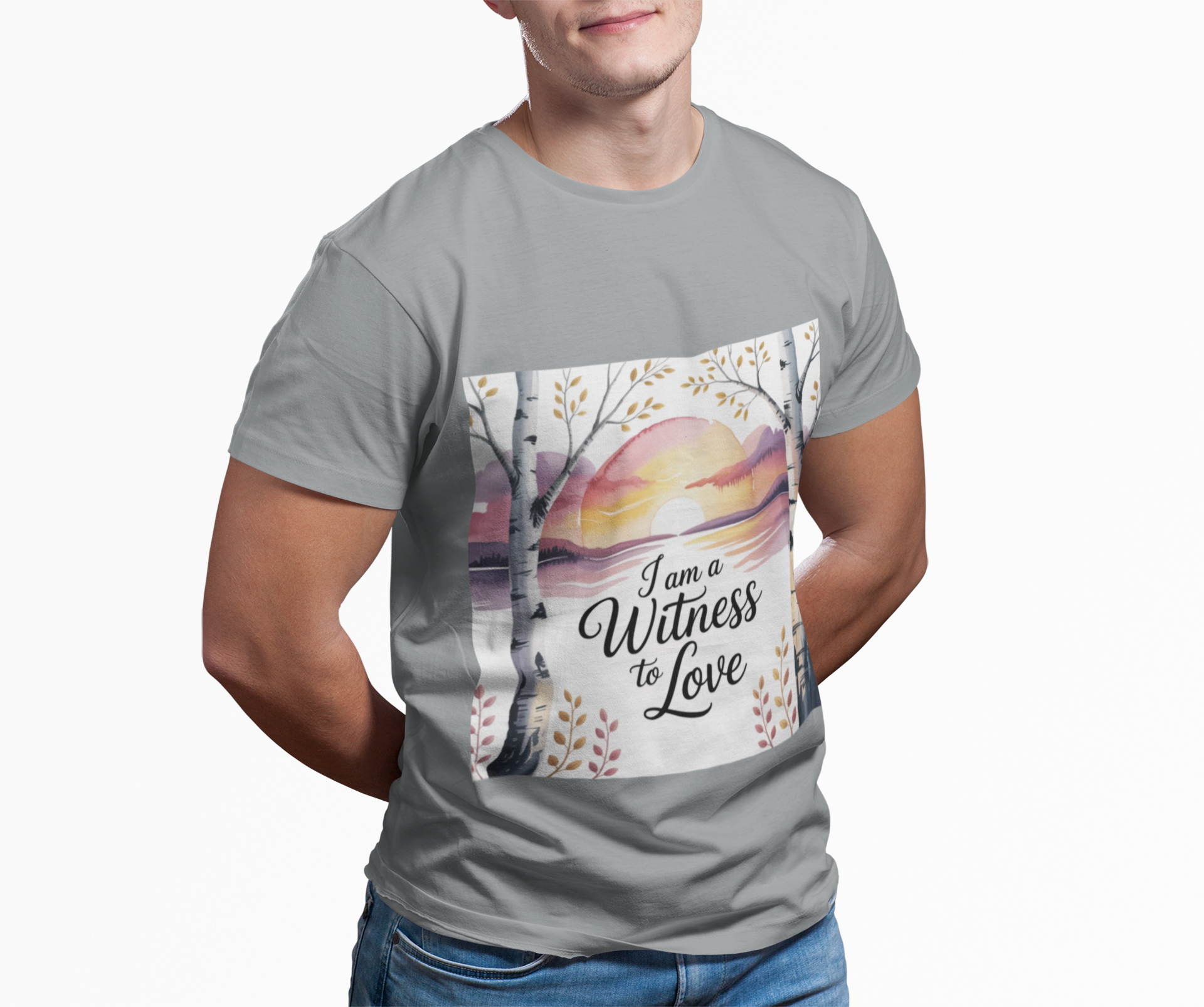 Sunset 'Witness to Love' T-shirt, Nature Lover Gift, Unisex Graphic Tee, Inspirational Shirt, Perfect for Holidays product thumbnail image Sunset 'Witness to Love' T-shirt, Nature Lover Gift, Unisex Graphic Tee, Inspirational Shirt, Perfect for Holidays product thumbnail image