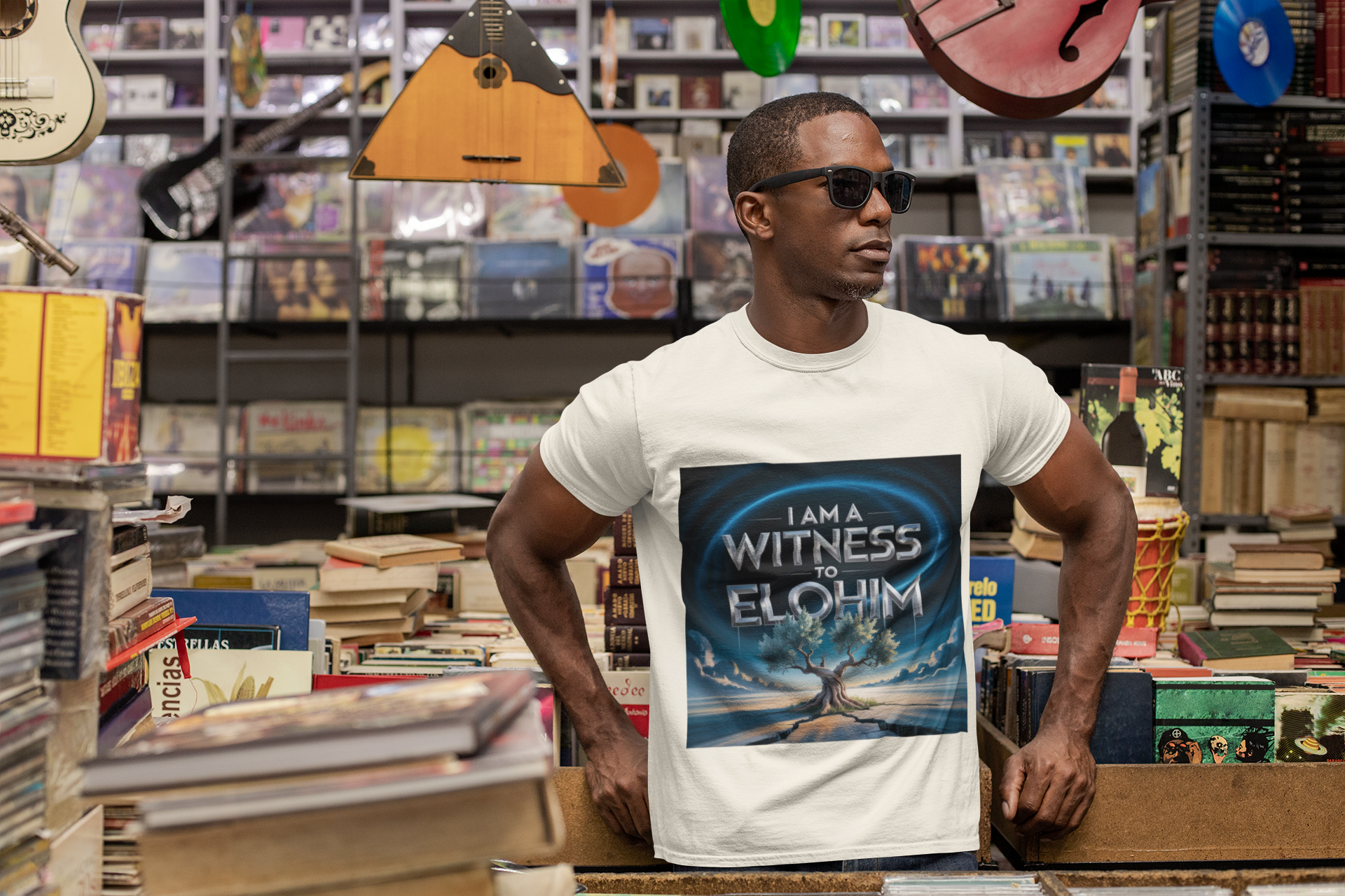 Witness to Elohim Graphic Tee, Unisex Inspirational T-shirt, Spiritual Apparel, Faith-Based Gift, Perfect for Church or Gatherings product thumbnail image
