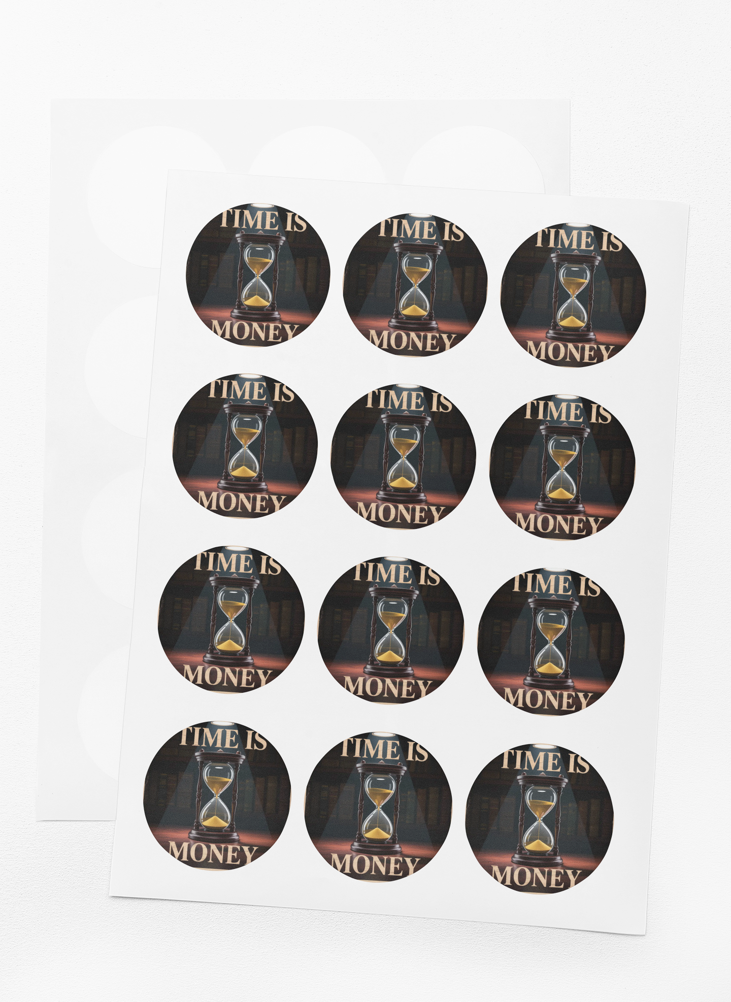 Time is Money Kiss-Cut Stickers | Motivational Laptop Decals, Planner Stickers, Office Decor, Gift for Entrepreneurs, Wall Art product thumbnail image