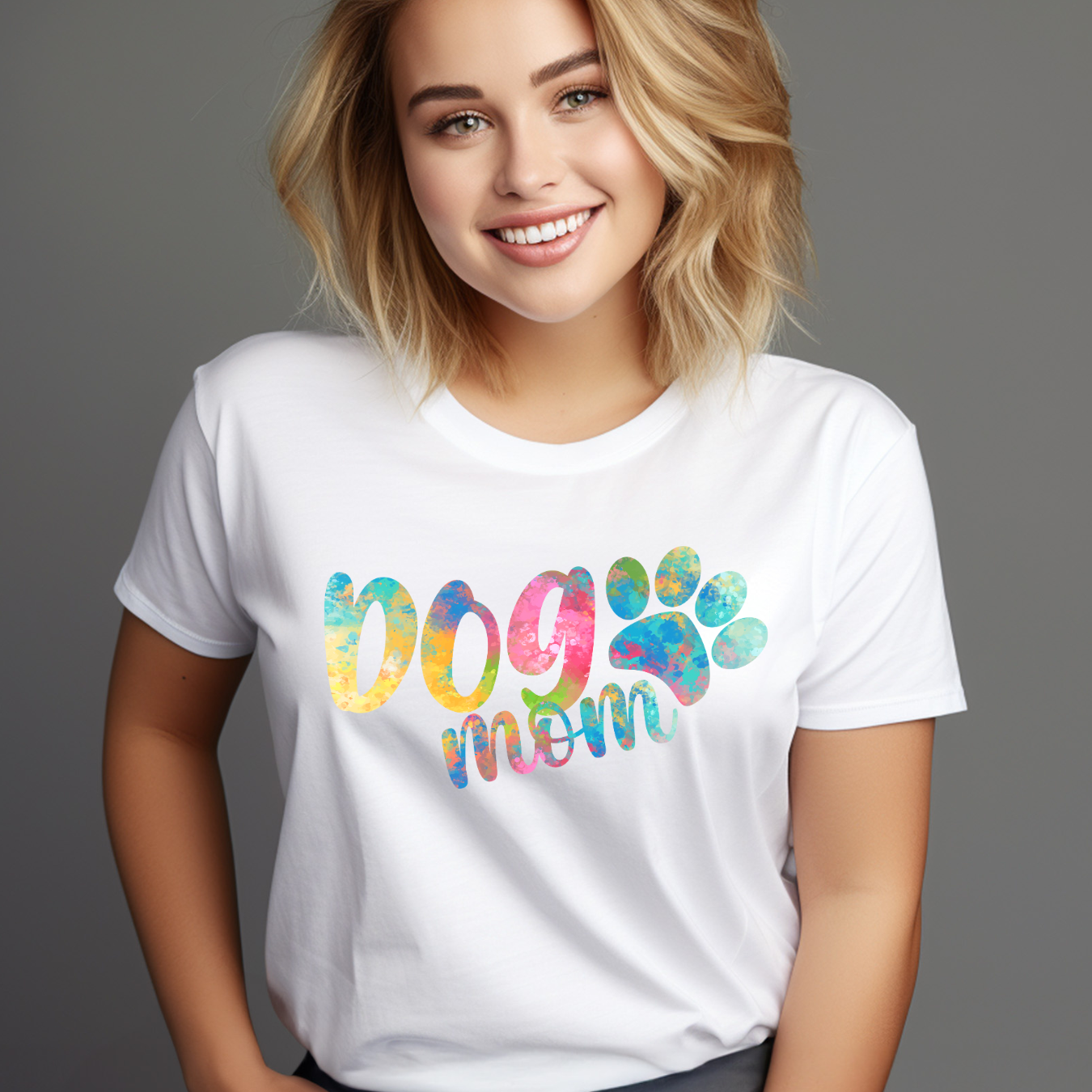 Dog Mom T-Shirt – Classic Graphic Tee for Pet Lovers &amp; Rescue Advocates product thumbnail image