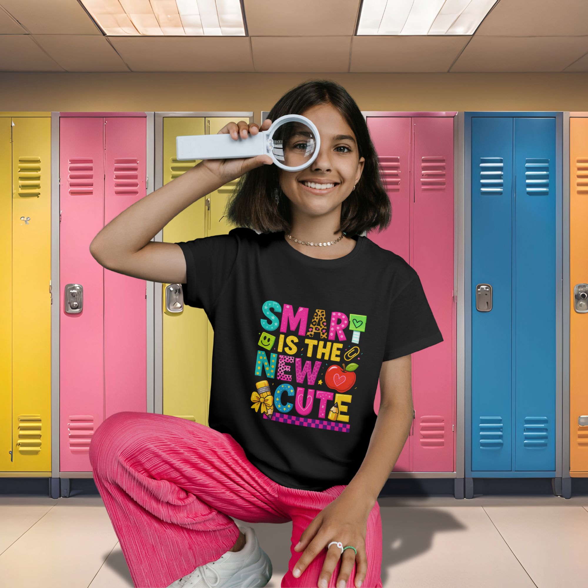 Smart Is the New Cute Girls’ T-Shirt – Back to School Tee for Girls product thumbnail image Smart Is the New Cute Girls’ T-Shirt – Back to School Tee for Girls product thumbnail image