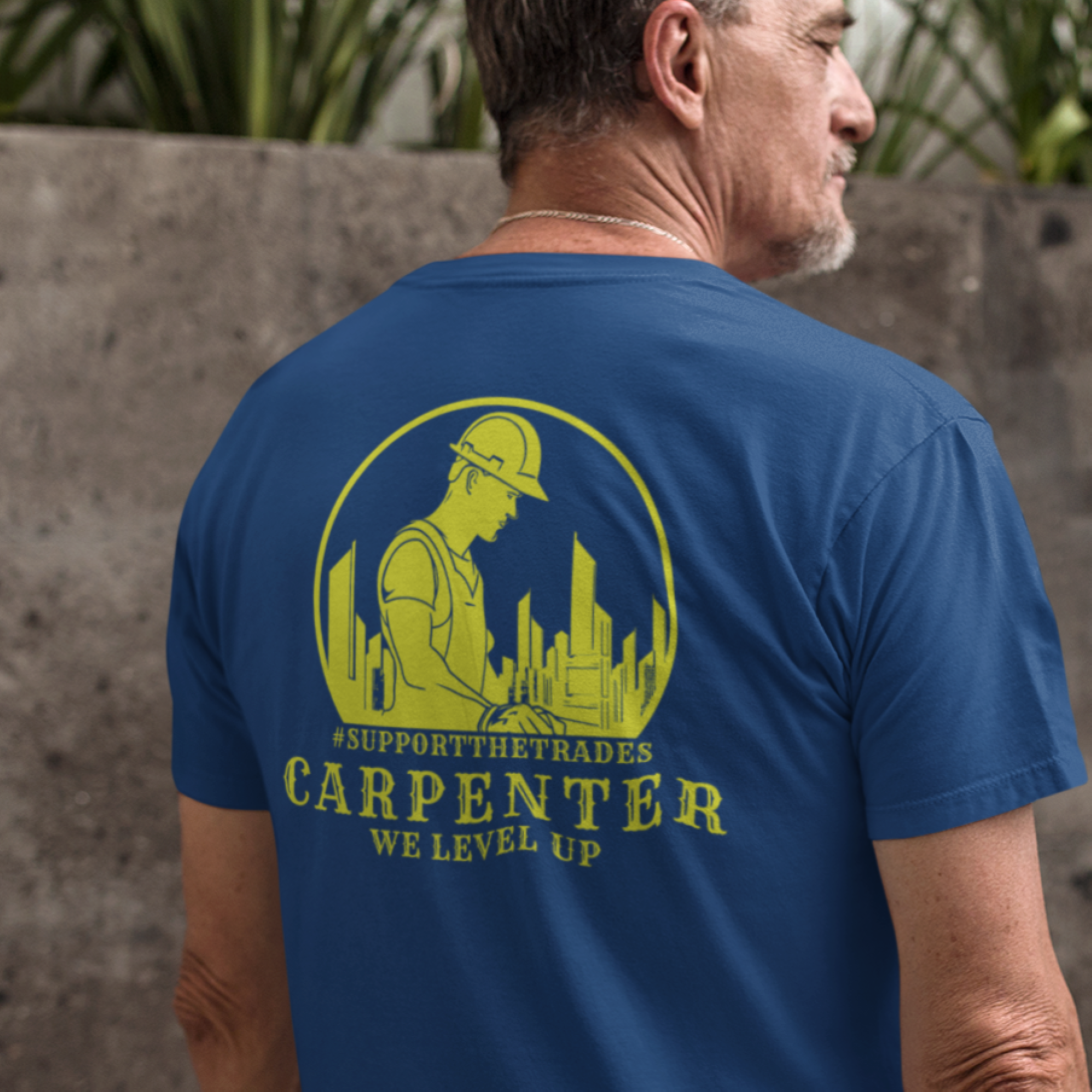 Carpenter Vintage T-Shirt, Construction Worker Tee, We Level Up Shirt, Woodworker Gift, Blue-Collar Pride Top, Hard Hat Silhouette Tee, Job product thumbnail image Carpenter Vintage T-Shirt, Construction Worker Tee, We Level Up Shirt, Woodworker Gift, Blue-Collar Pride Top, Hard Hat Silhouette Tee, Job product thumbnail image