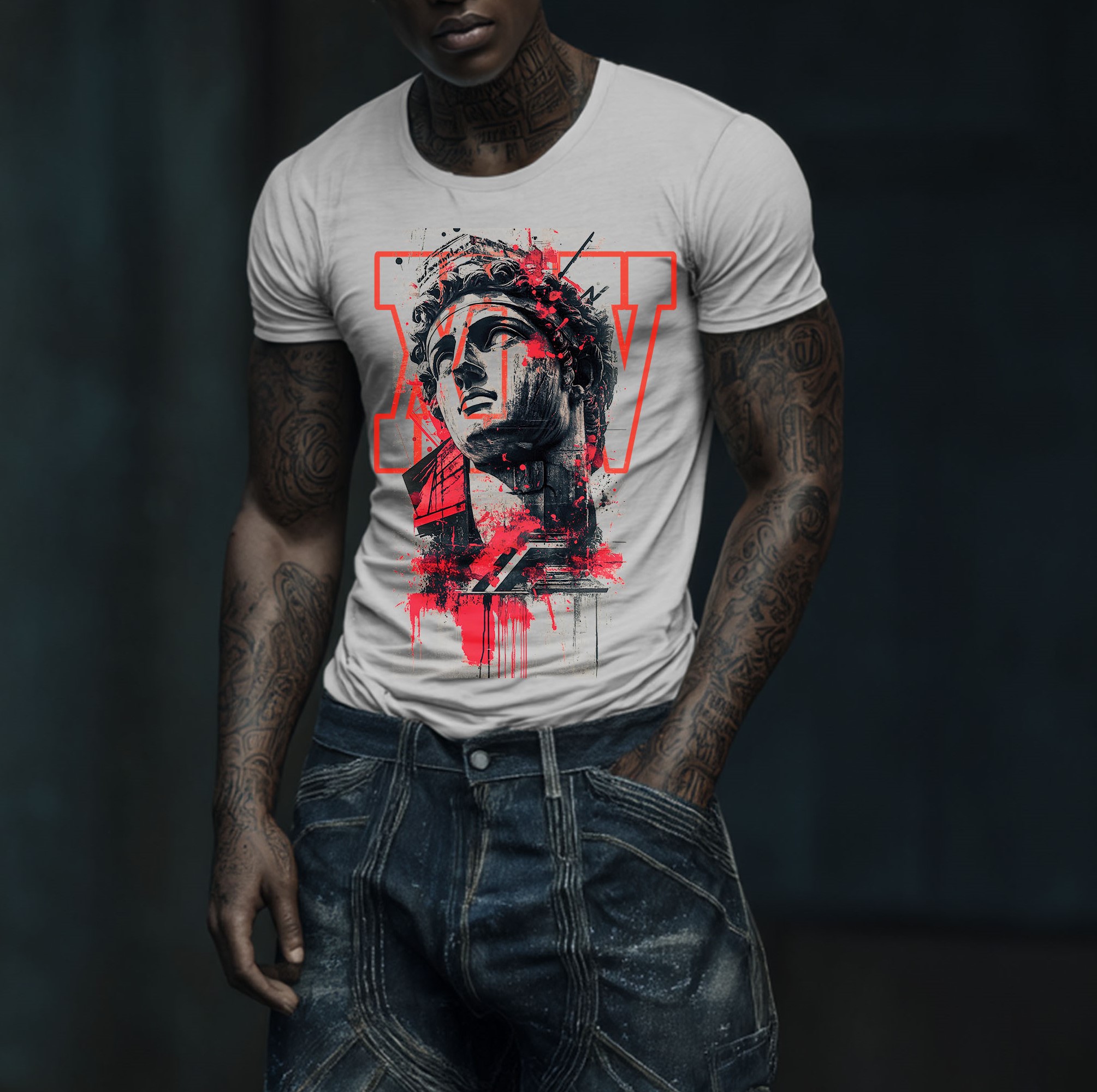 Ancient Warrior Graffiti T-Shirt | Carbon XIV