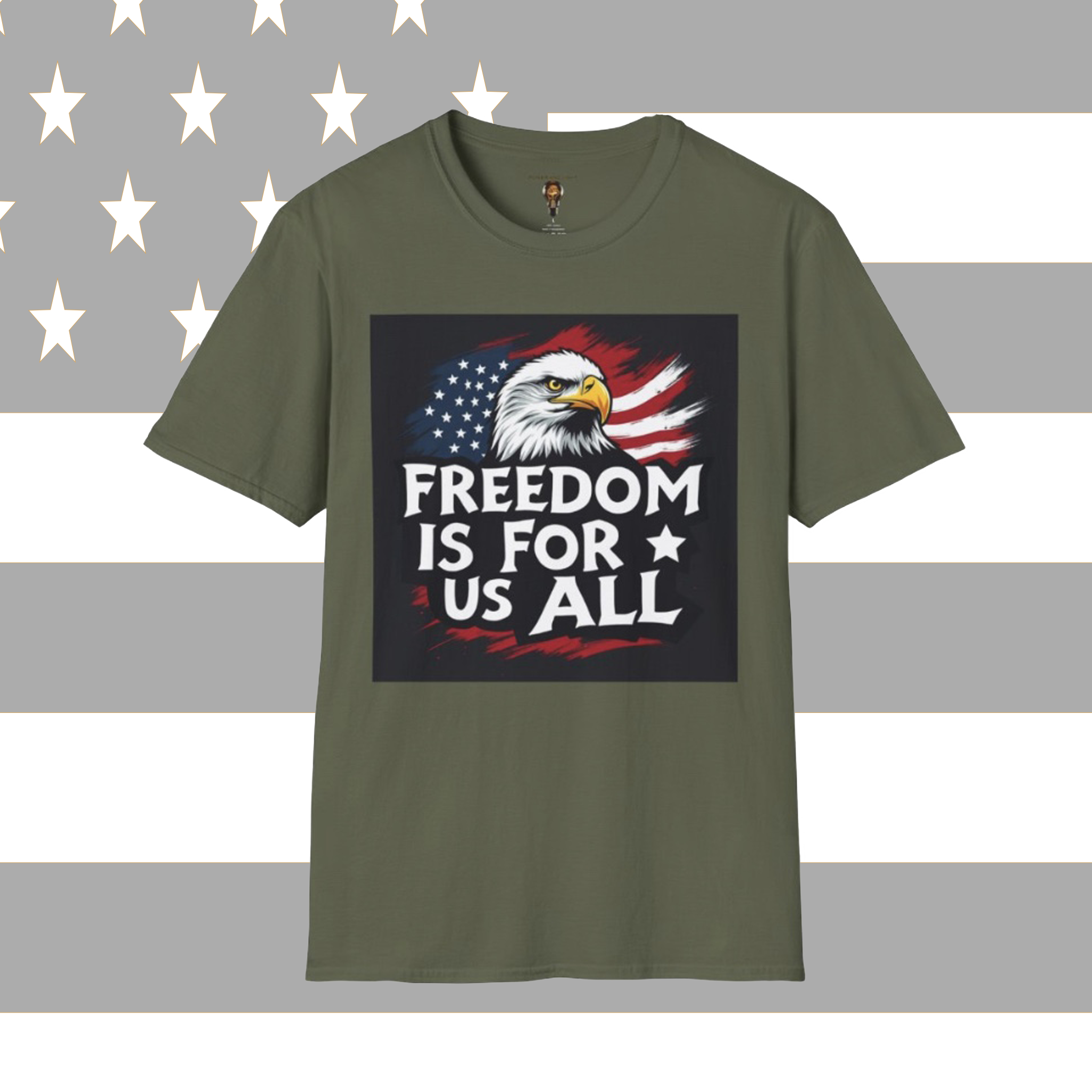 Freedom Is For Us All...Period. Unisex lightweight tee, great oomfort