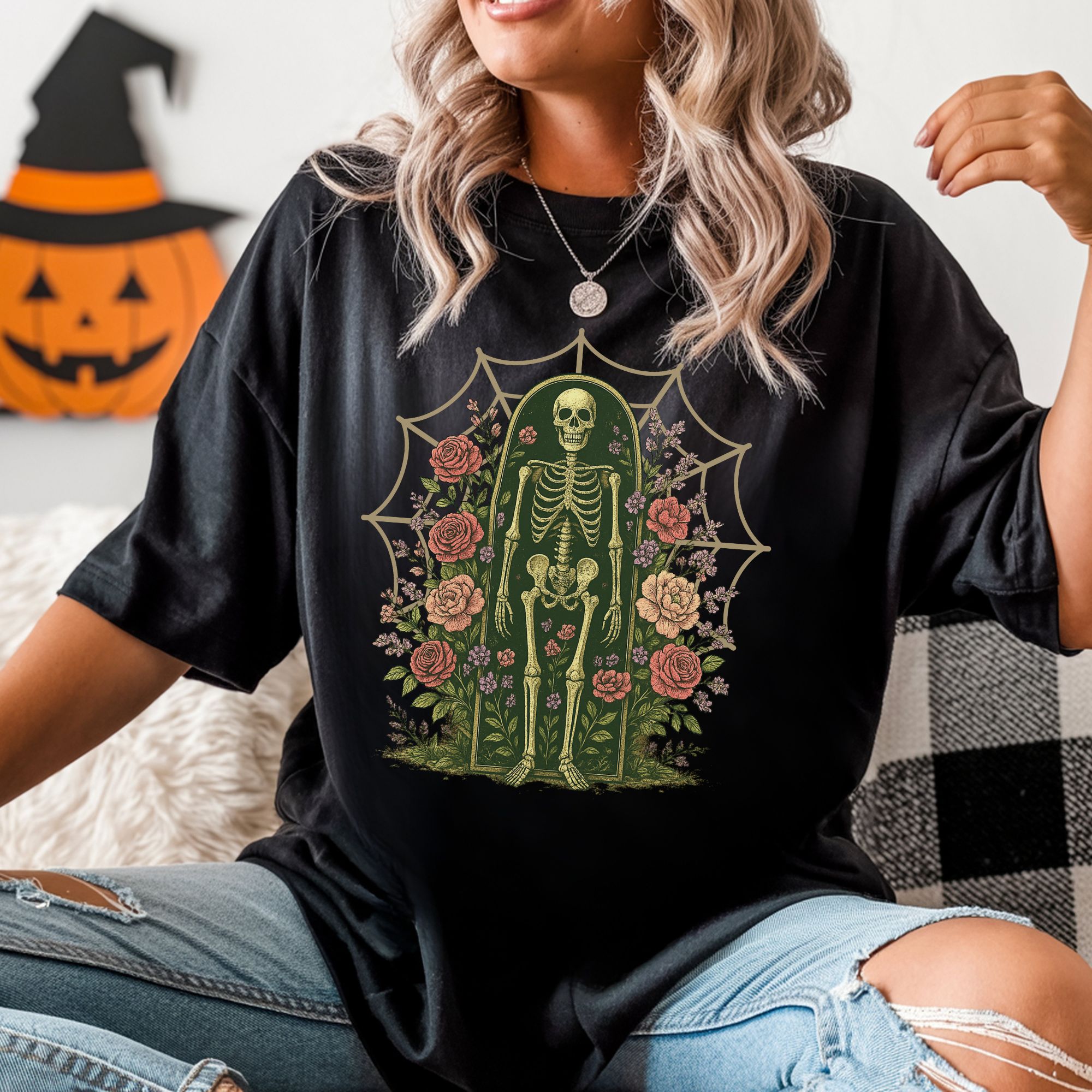 Floral Skeleton T-shirt