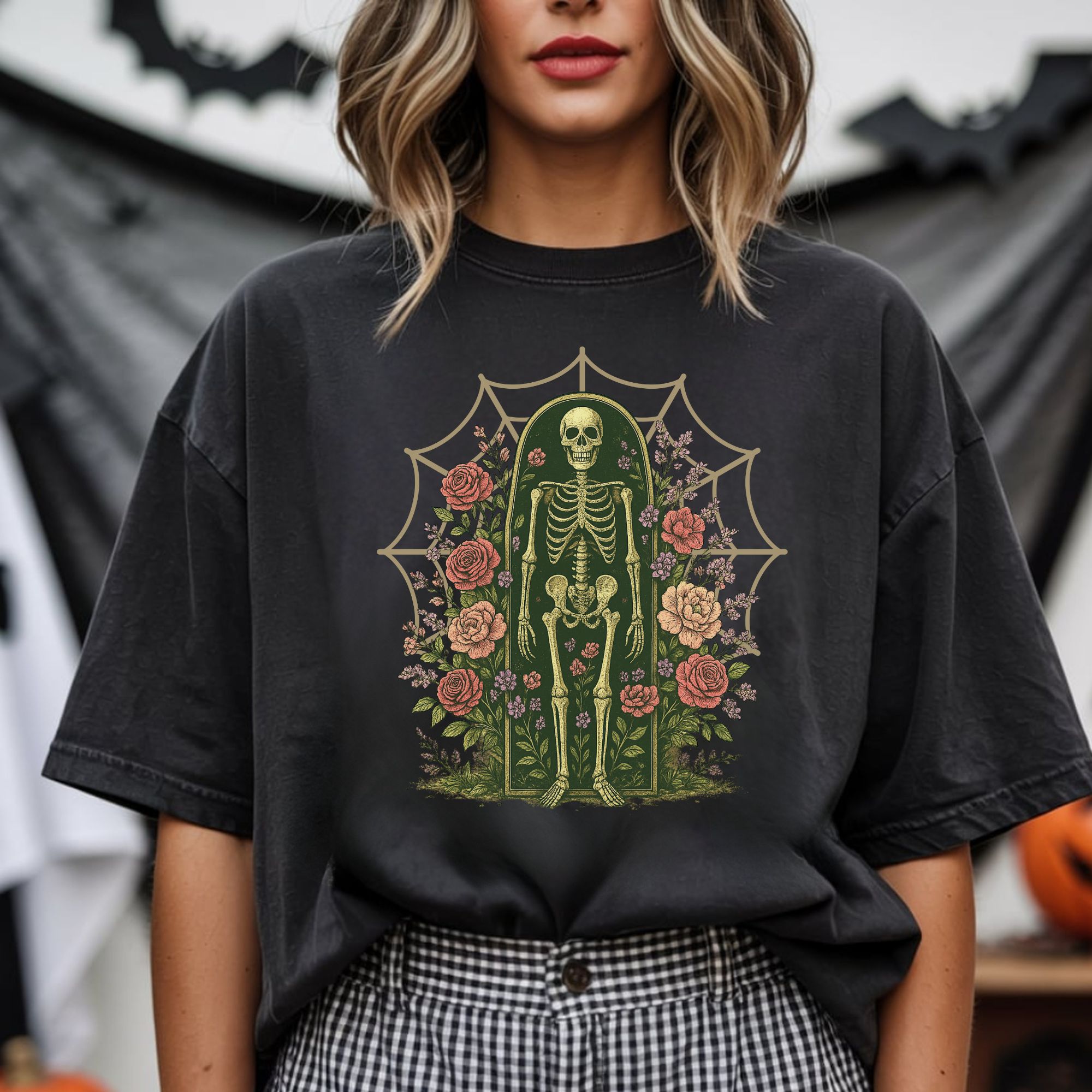 Floral Skeleton T-shirt product thumbnail image