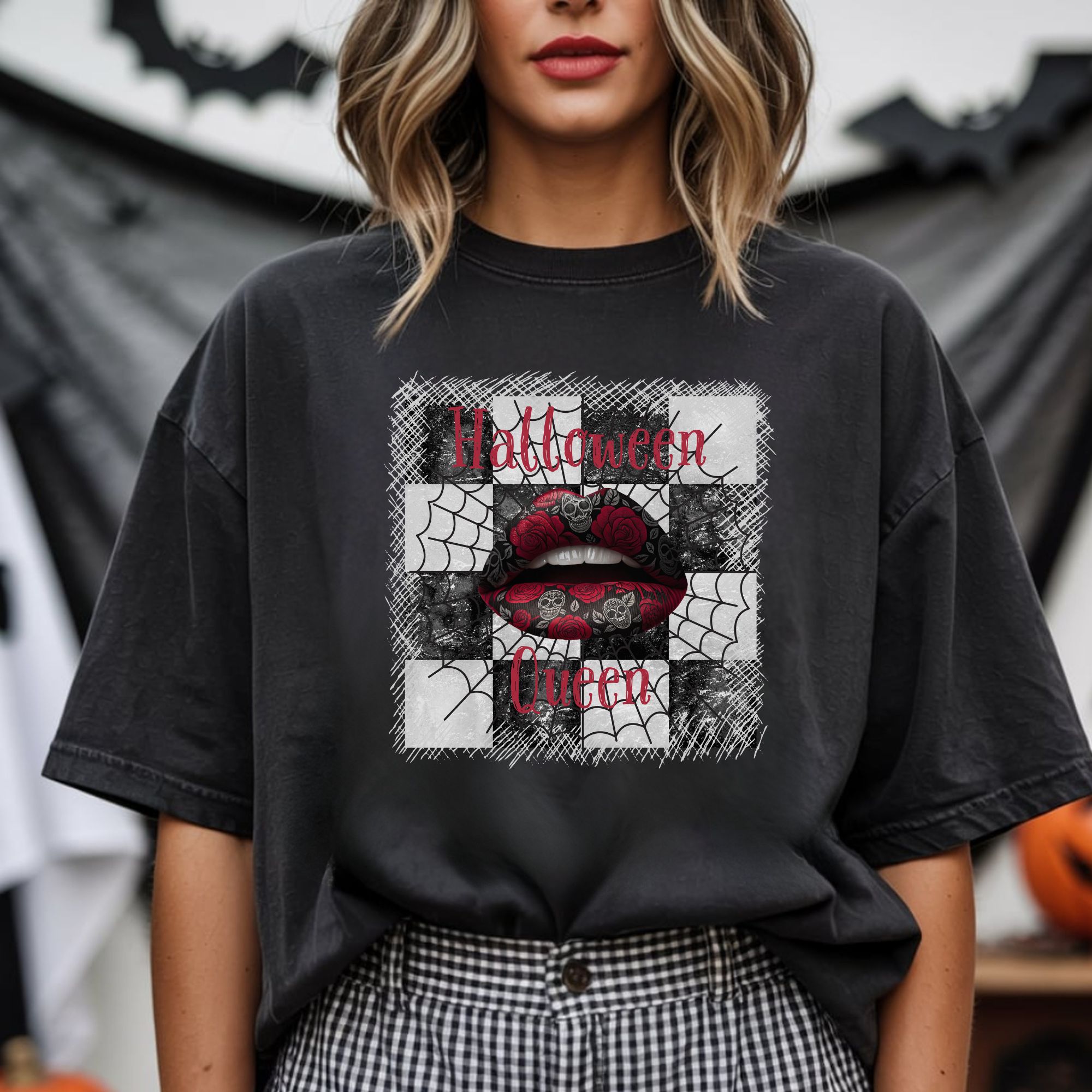 Halloween Queen Lips T-shirt